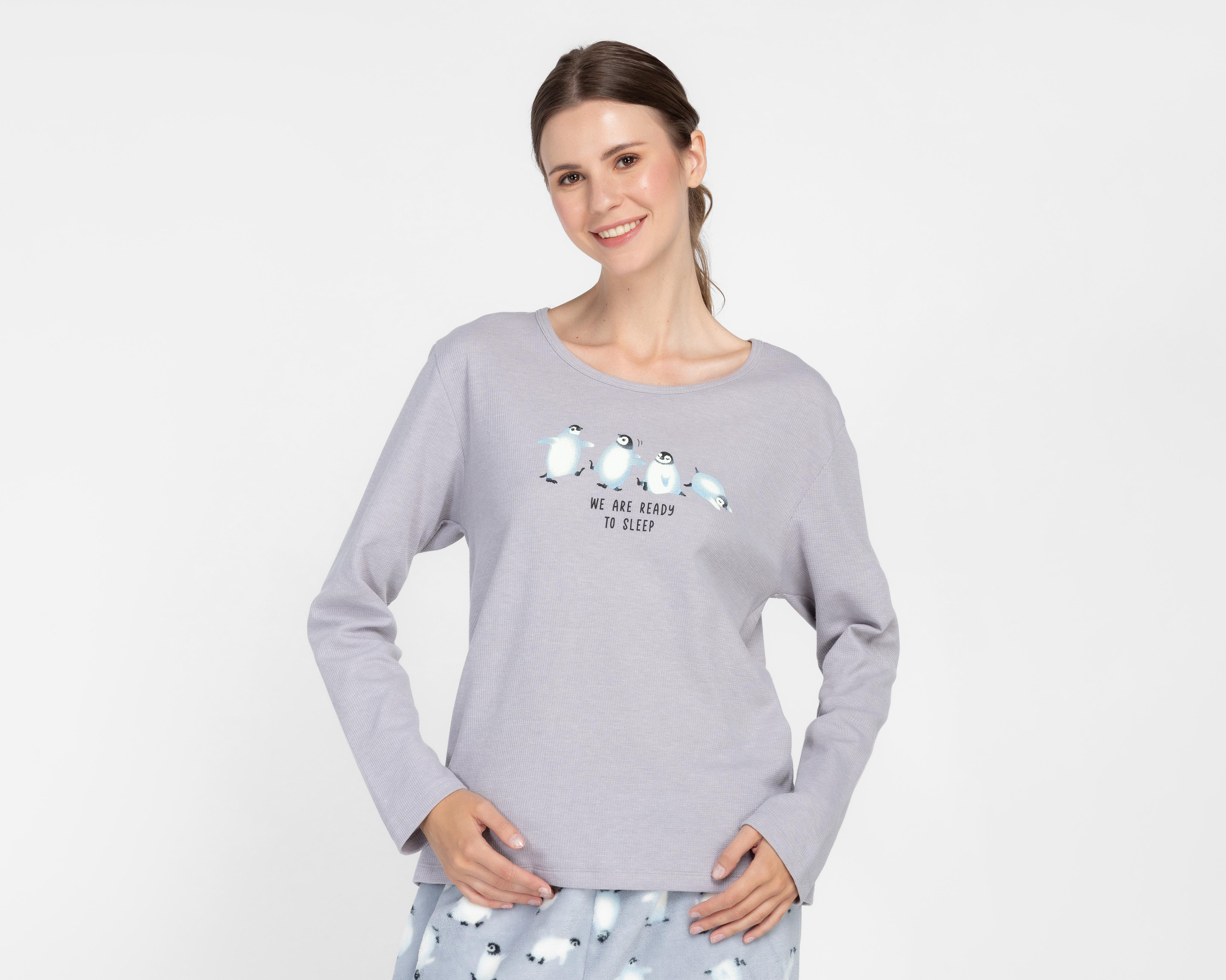 Foto 4 pulgar | Pijama Tops & Bottoms para Mujer 2 Piezas