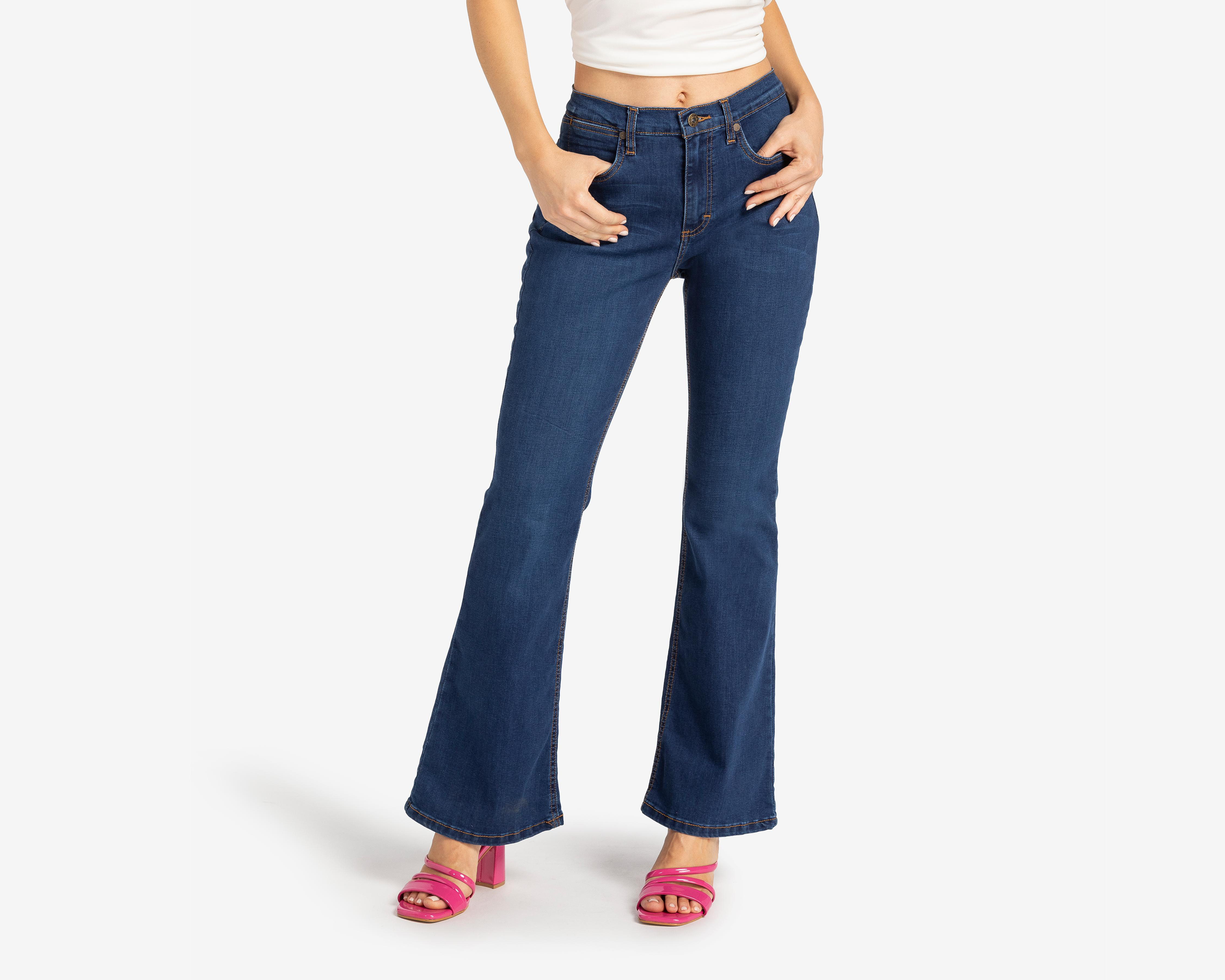 Foto 2 pulgar | Jeans Flare Lee para Mujer