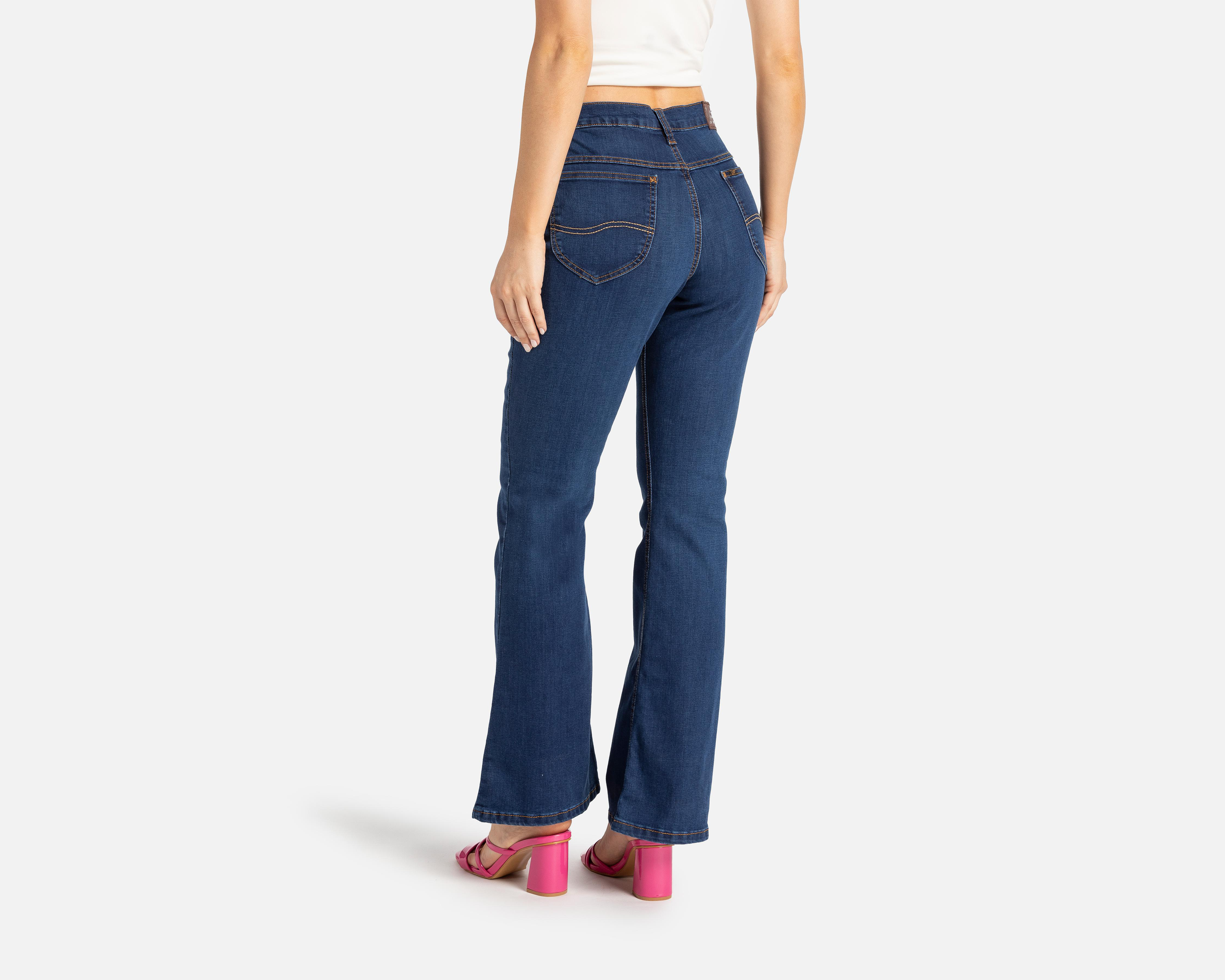 Foto 4 pulgar | Jeans Flare Lee para Mujer