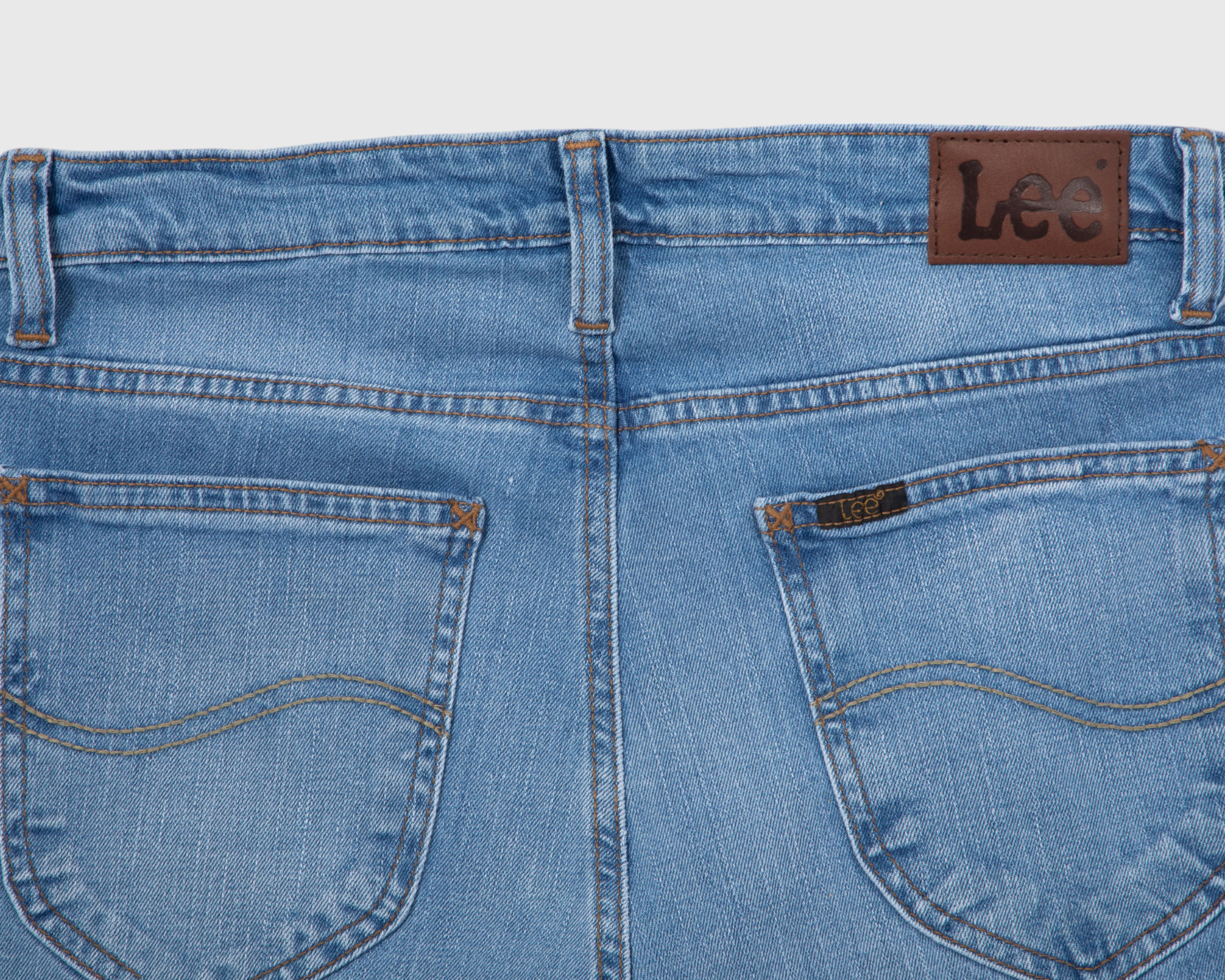 Foto 5 pulgar | Jeans Lee Wide Leg Deslavados