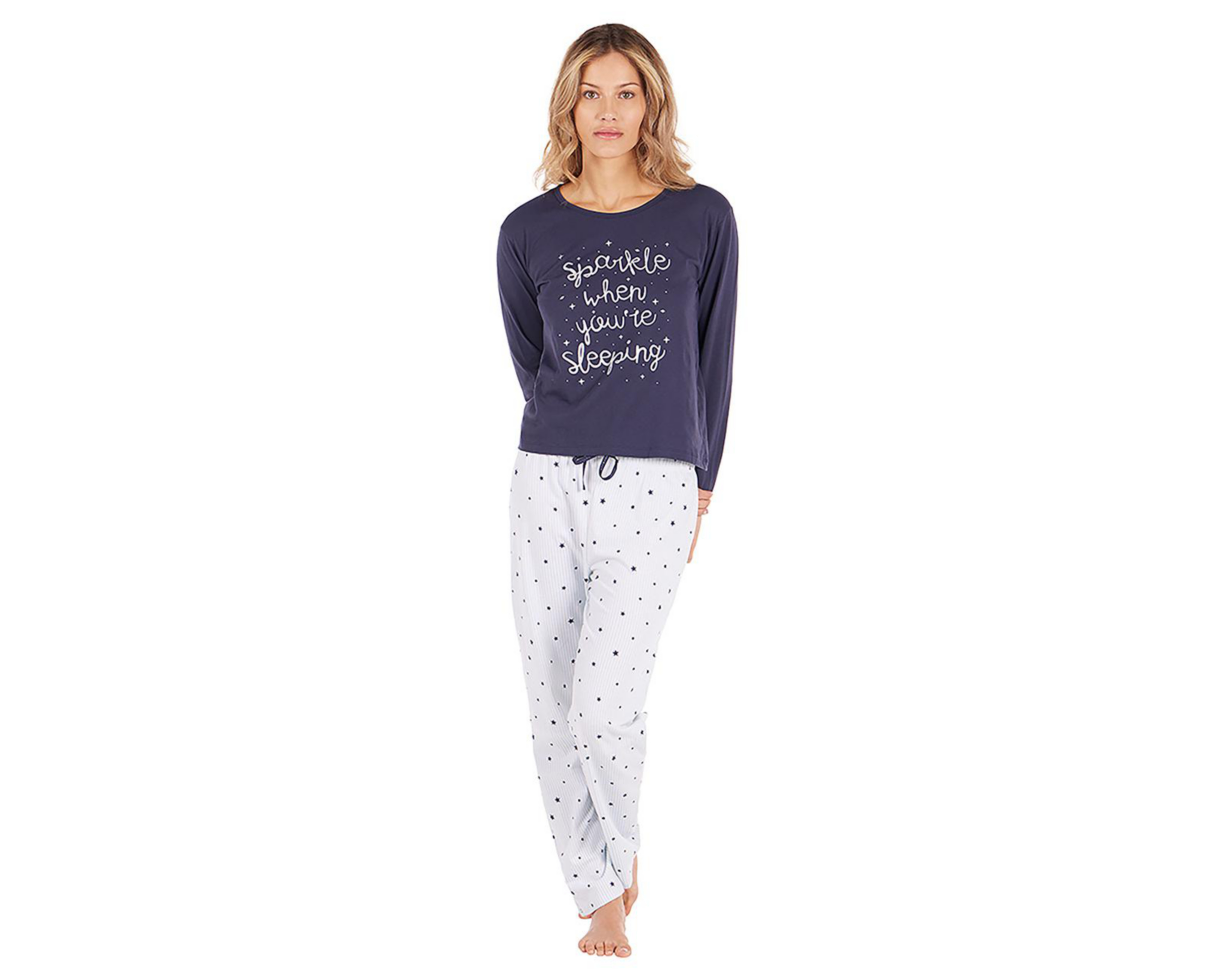 Foto 1 | Pijama Tops & Bottoms para Mujer 2 Piezas