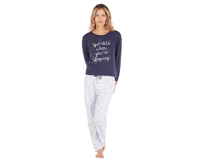 Foto 1 | Pijama Tops & Bottoms para Mujer 2 Piezas