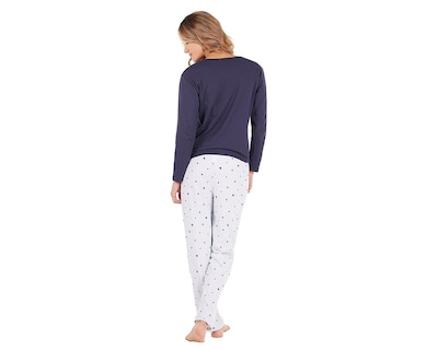 Foto 3 | Pijama Tops & Bottoms para Mujer 2 Piezas