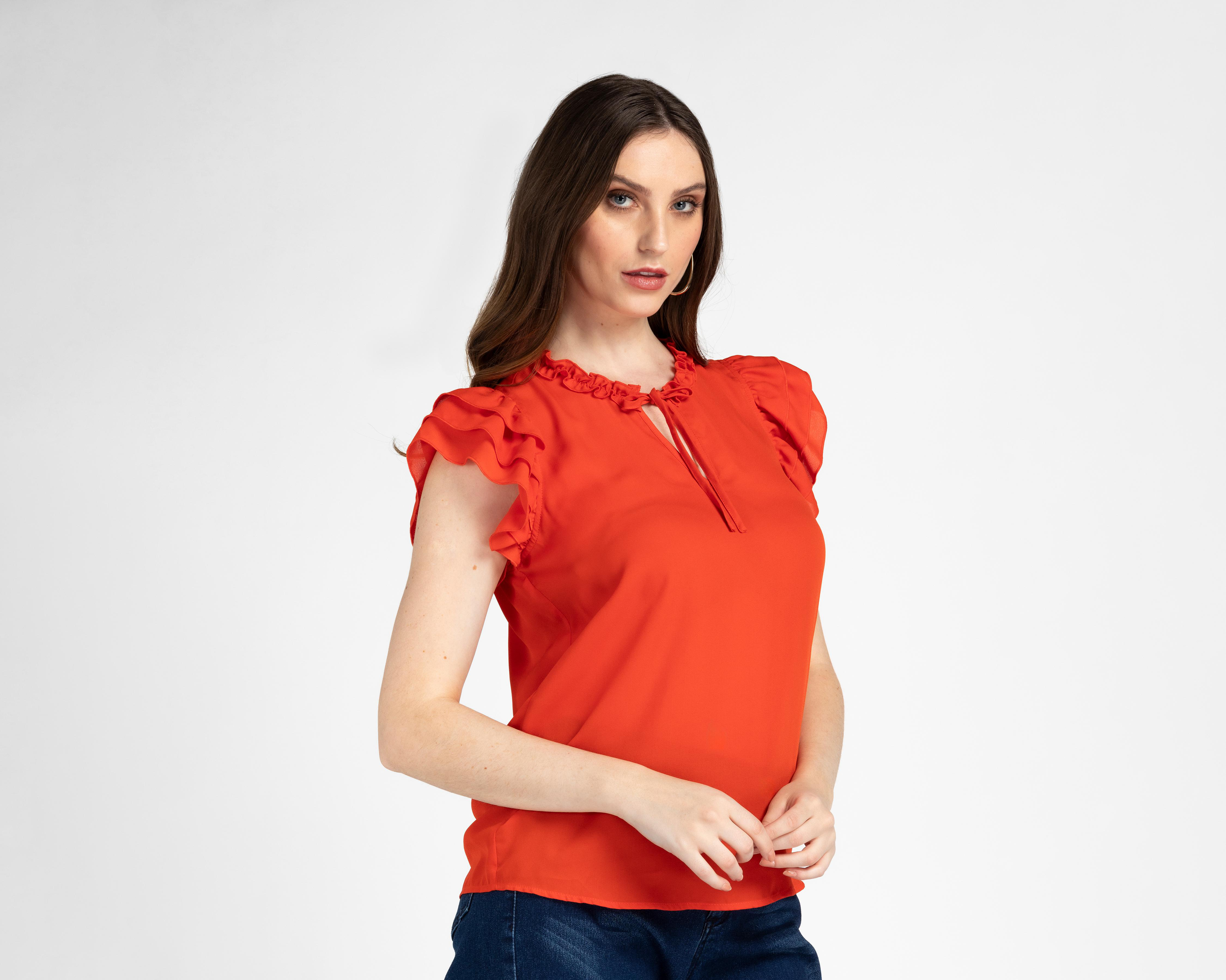 Blusa Sahara con Olanes para Mujer