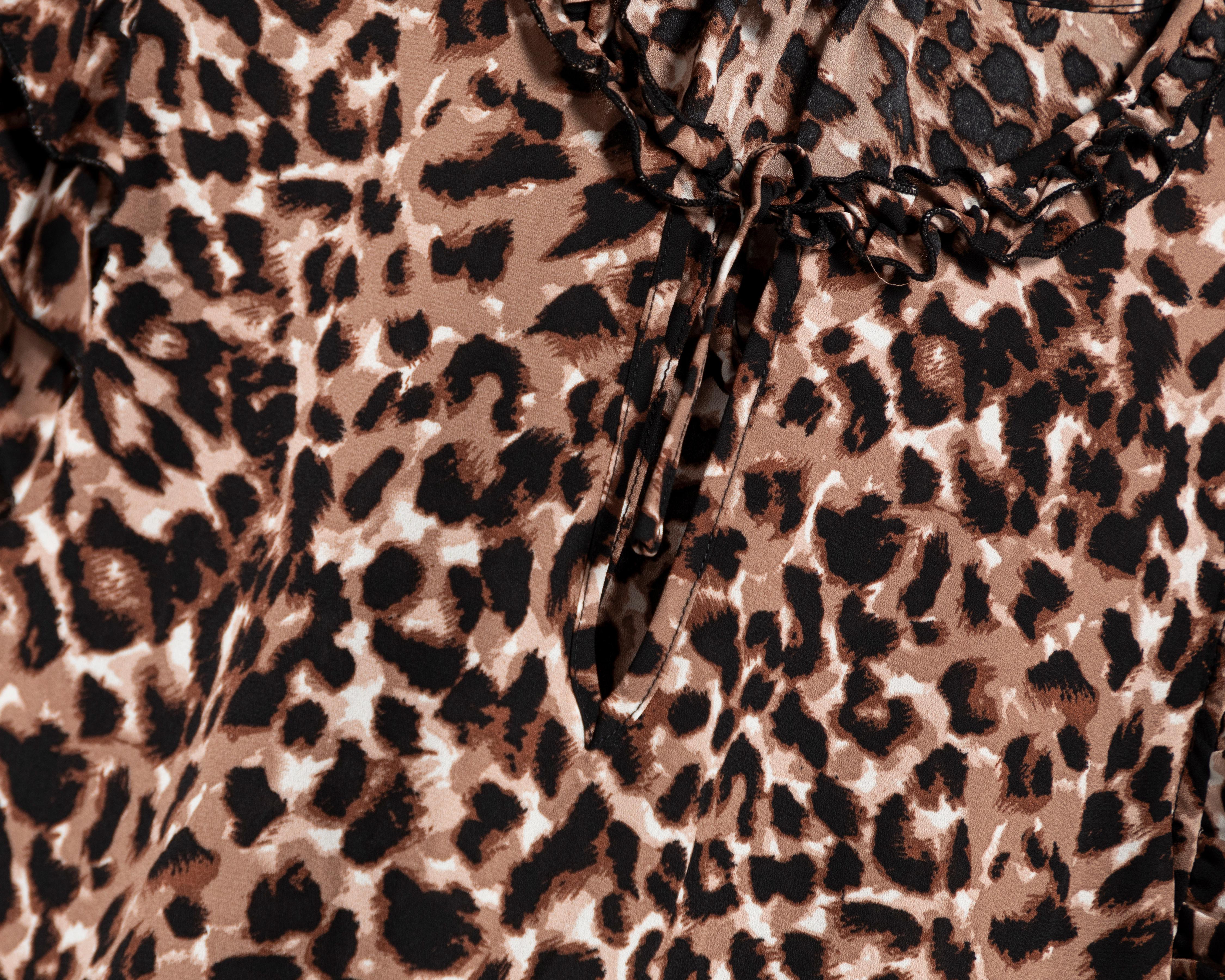 Foto 4 pulgar | Blusa Sahara Animal Print para Mujer