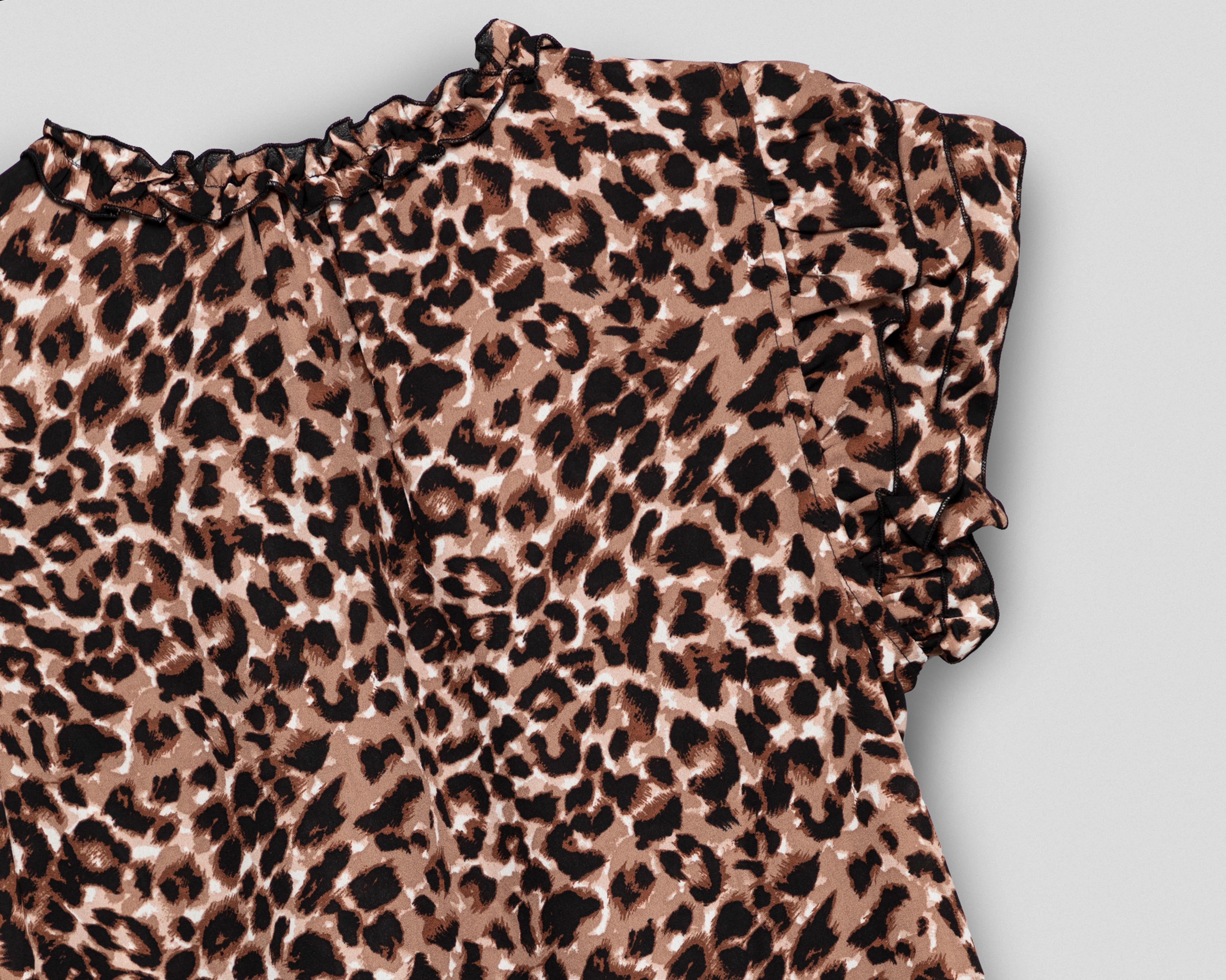 Foto 6 pulgar | Blusa Sahara Animal Print para Mujer