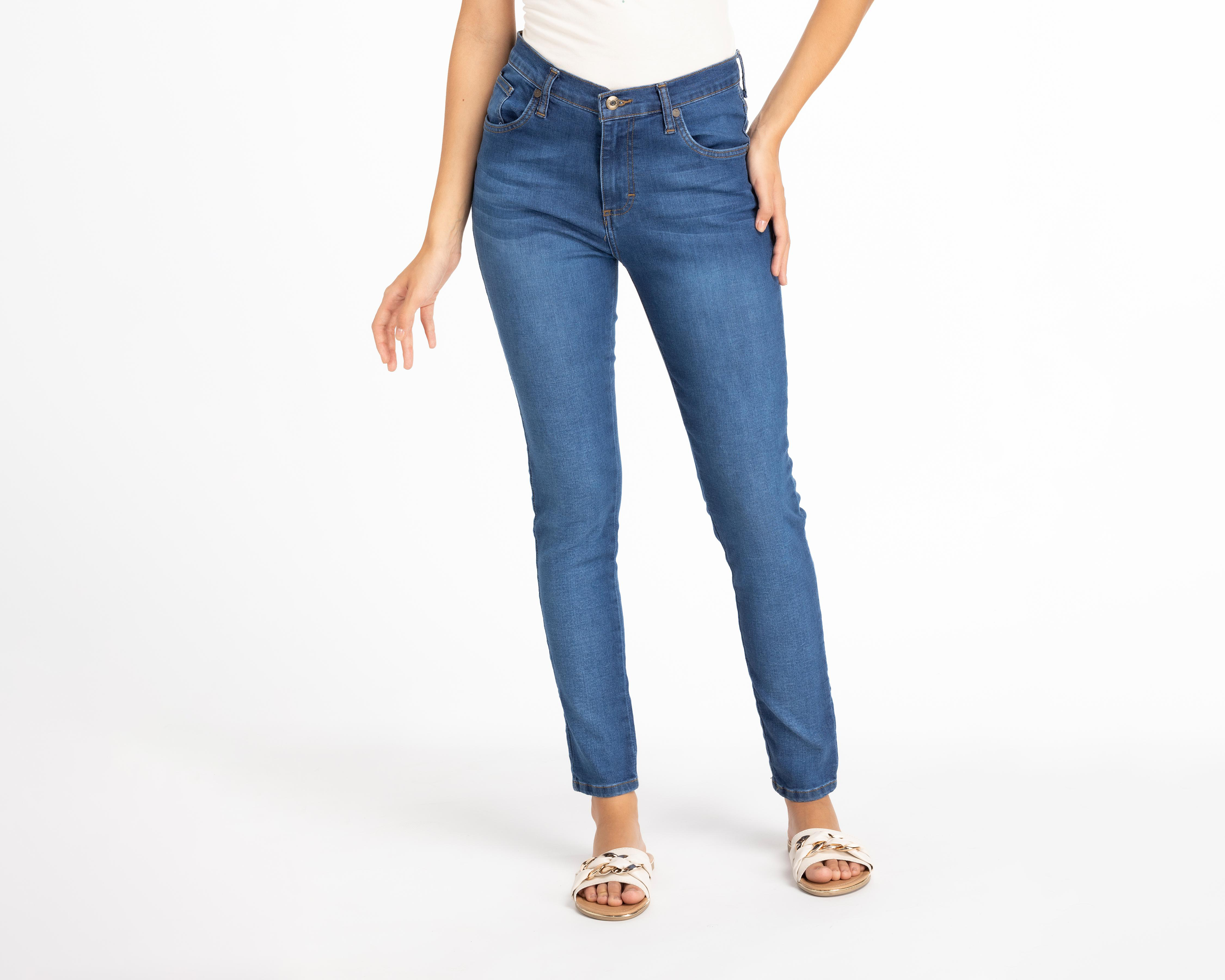 Jeans Lee Skinny Deslavados