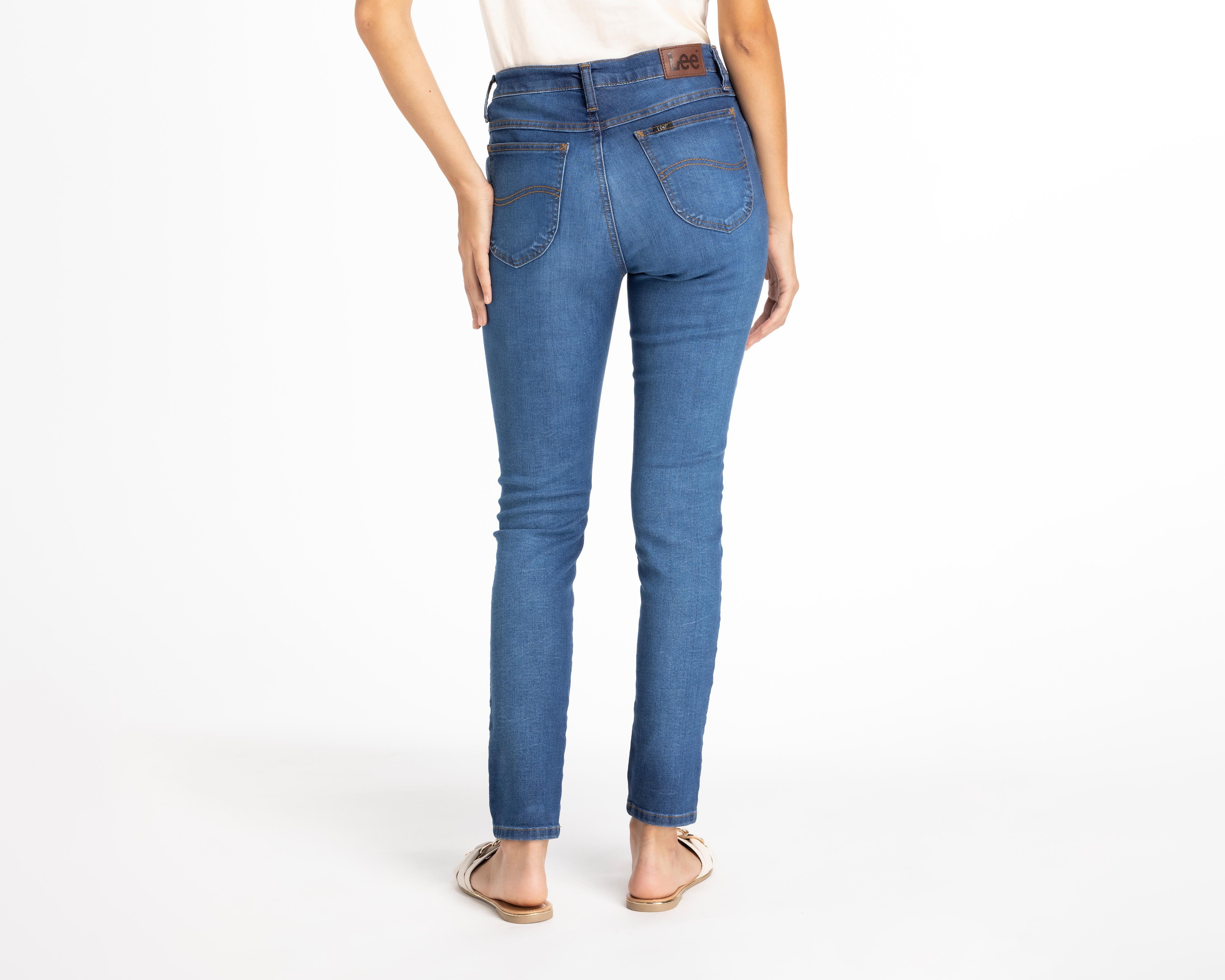 Foto 3 pulgar | Jeans Skinny Lee para Mujer