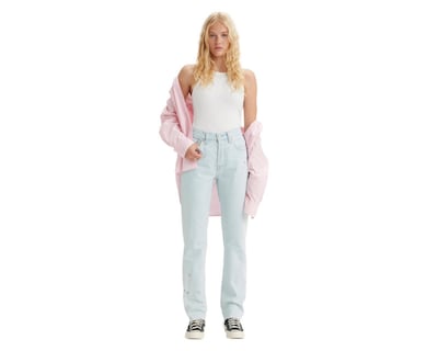 Foto 4 | Jeans Recto Levi's 501 para Mujer