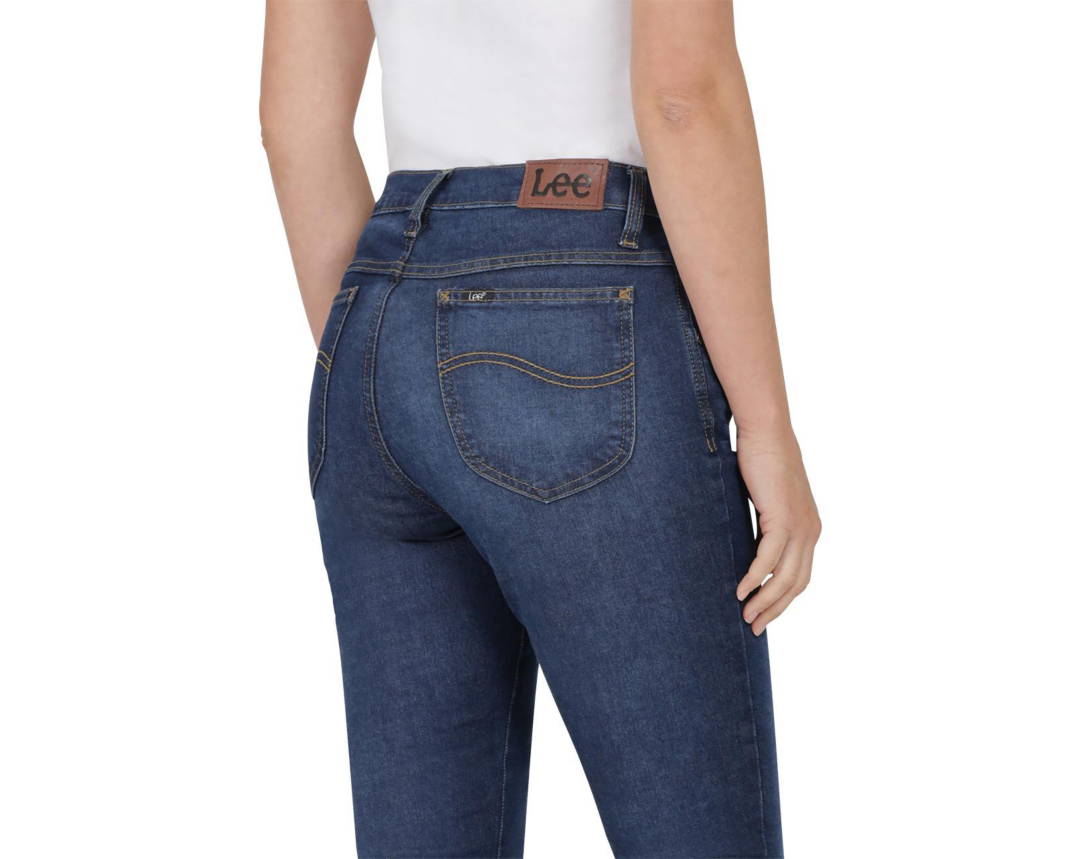 Foto 5 | Jeans Lee Skinny Deslavados