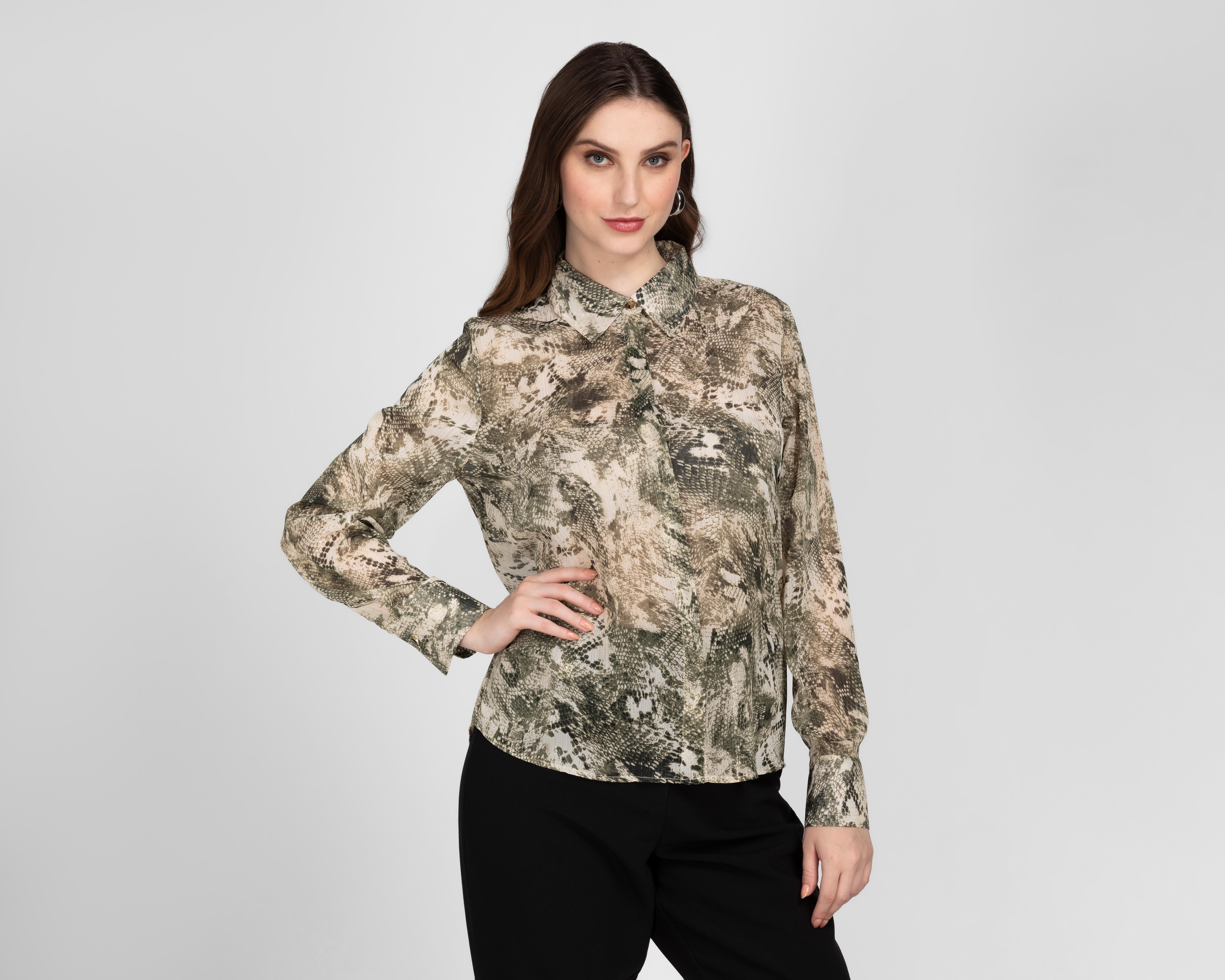 Foto 2 pulgar | Blusa Jennifer Lopez de Mesh para Mujer