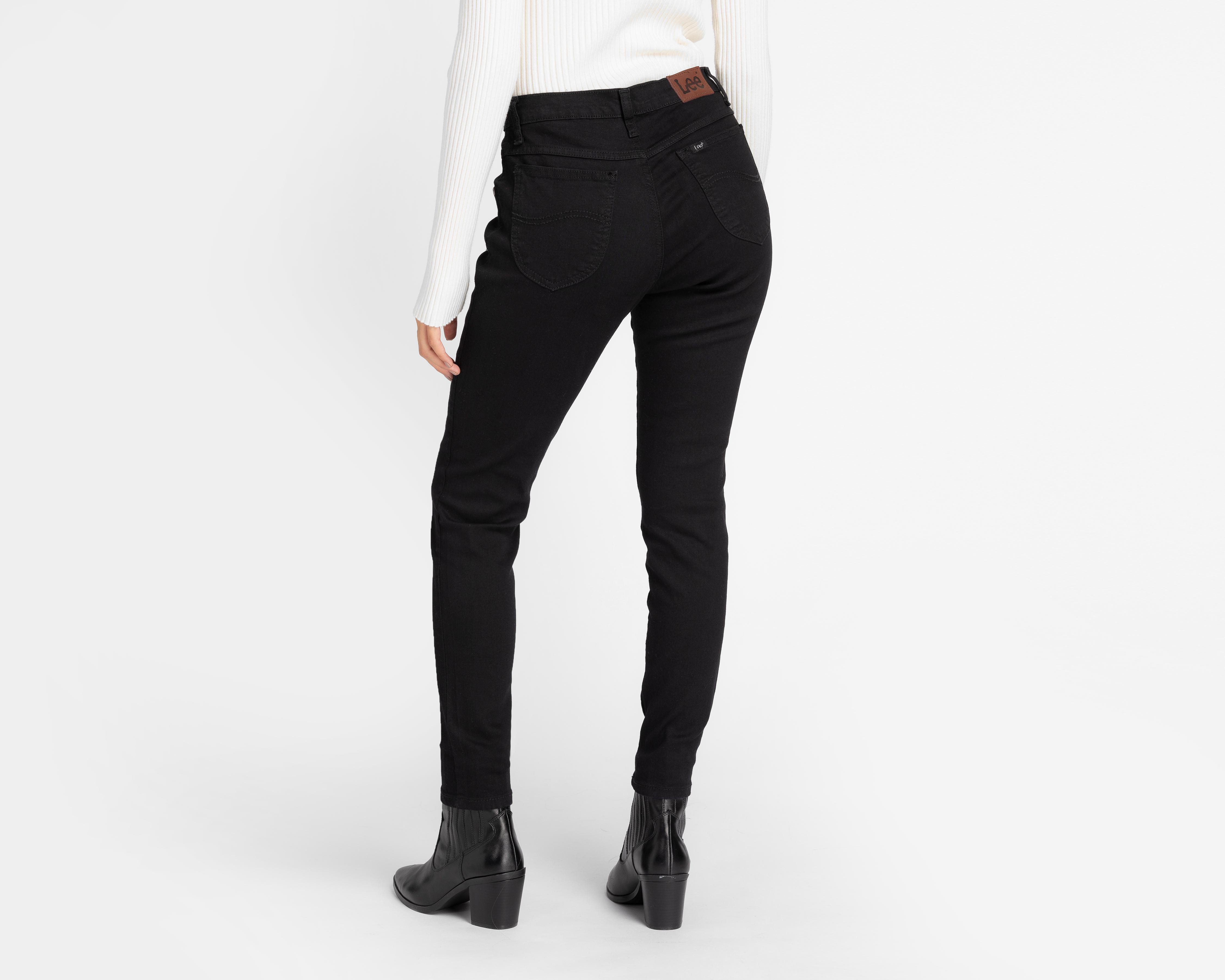 Foto 4 pulgar | Jeans Lee Skinny Negro