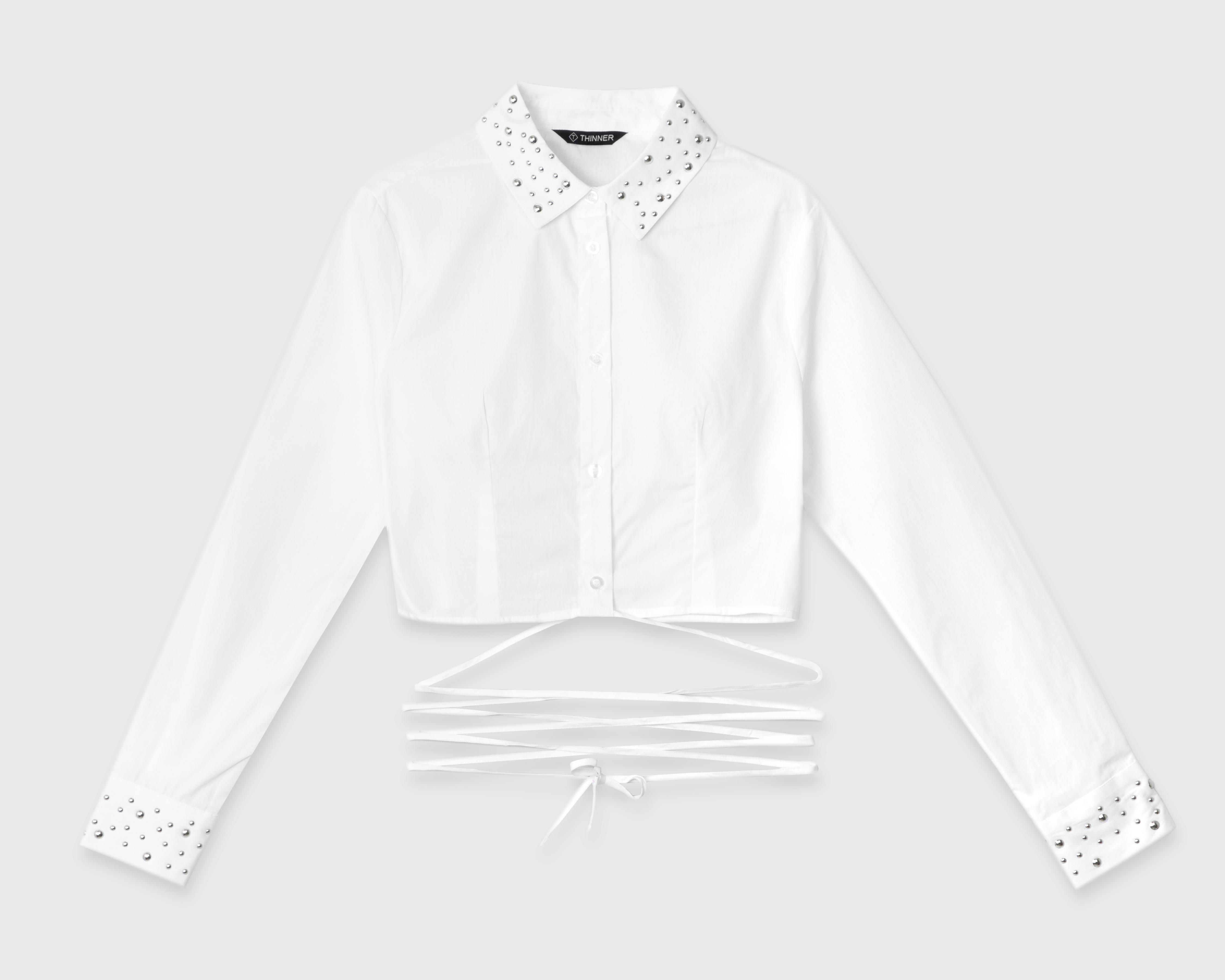 Foto 1 | Crop Top Thinner con Estoperoles para Mujer