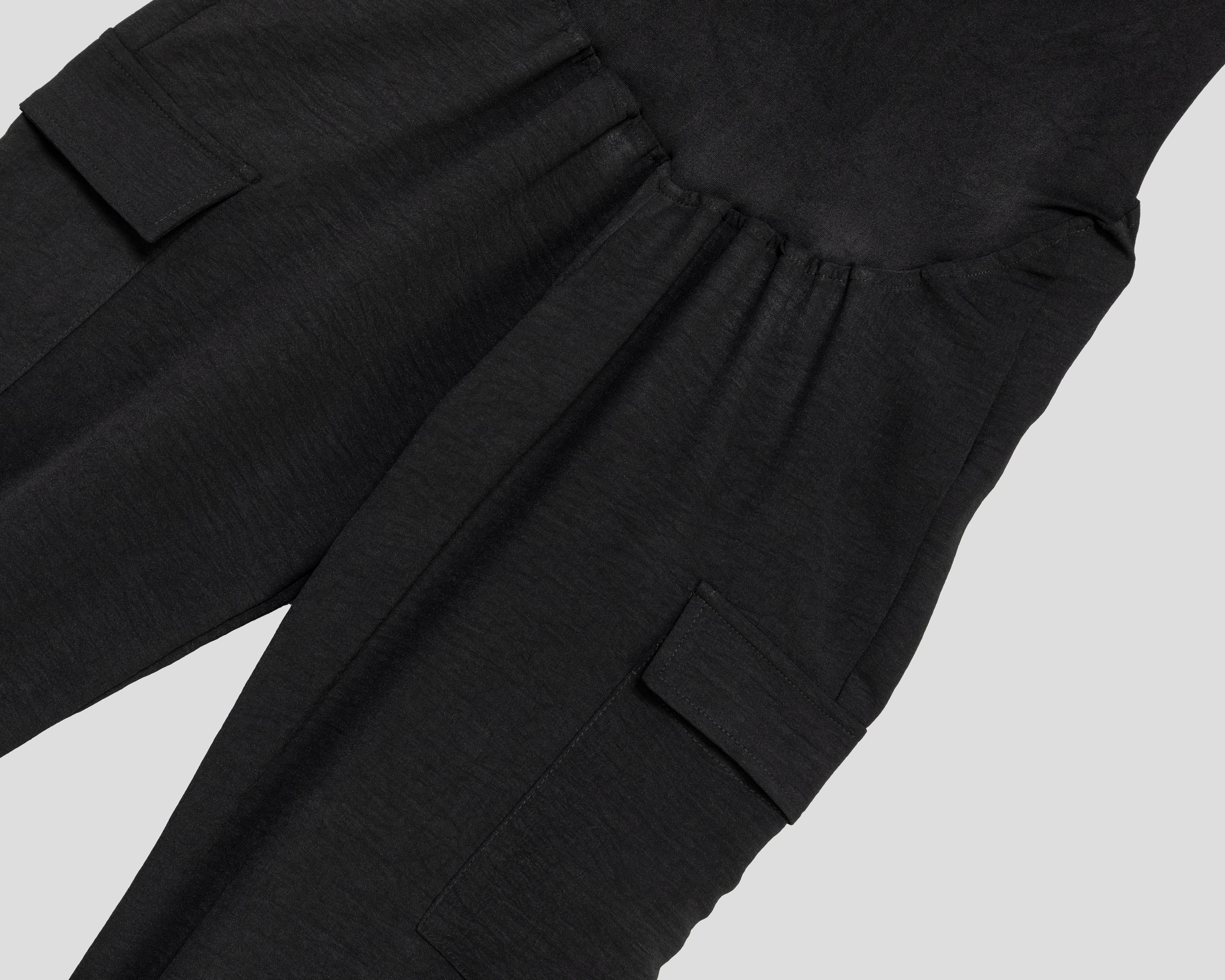 Foto 4 pulgar | Pantalón de Maternidad Negro Mamá Bella
