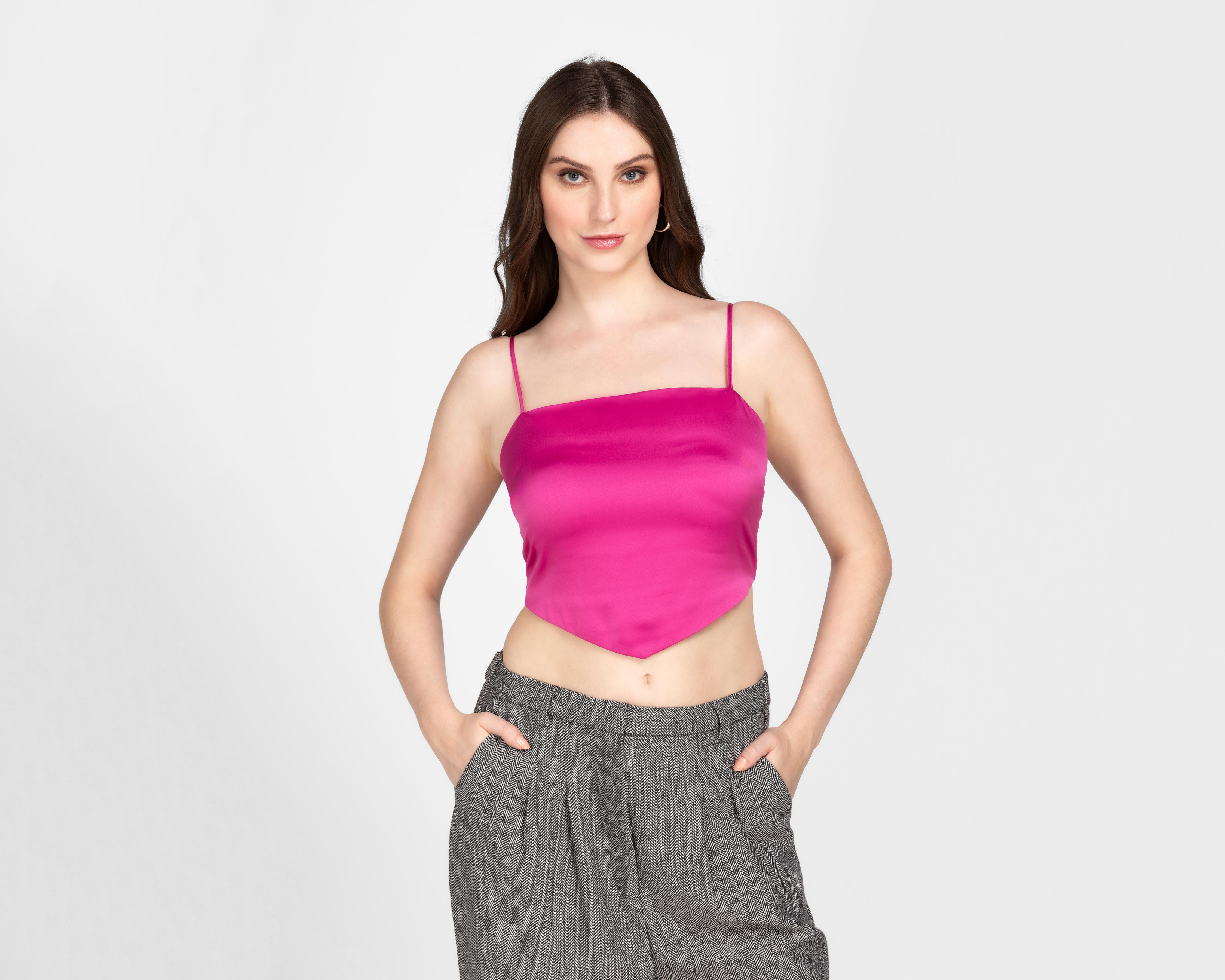 Foto 1 | Crop Top Bebe Rosa para Mujer