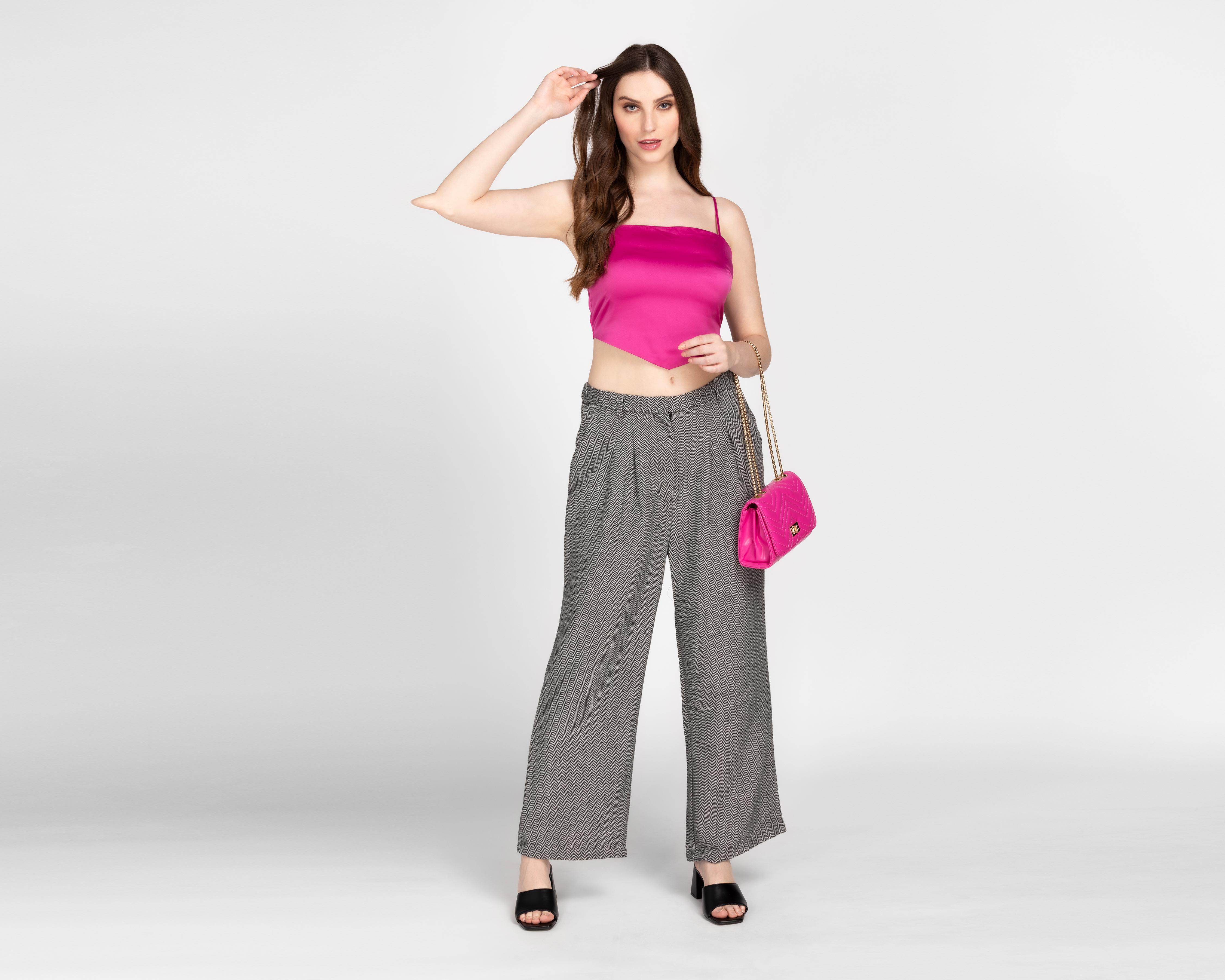 Foto 2 | Crop Top Bebe Rosa para Mujer