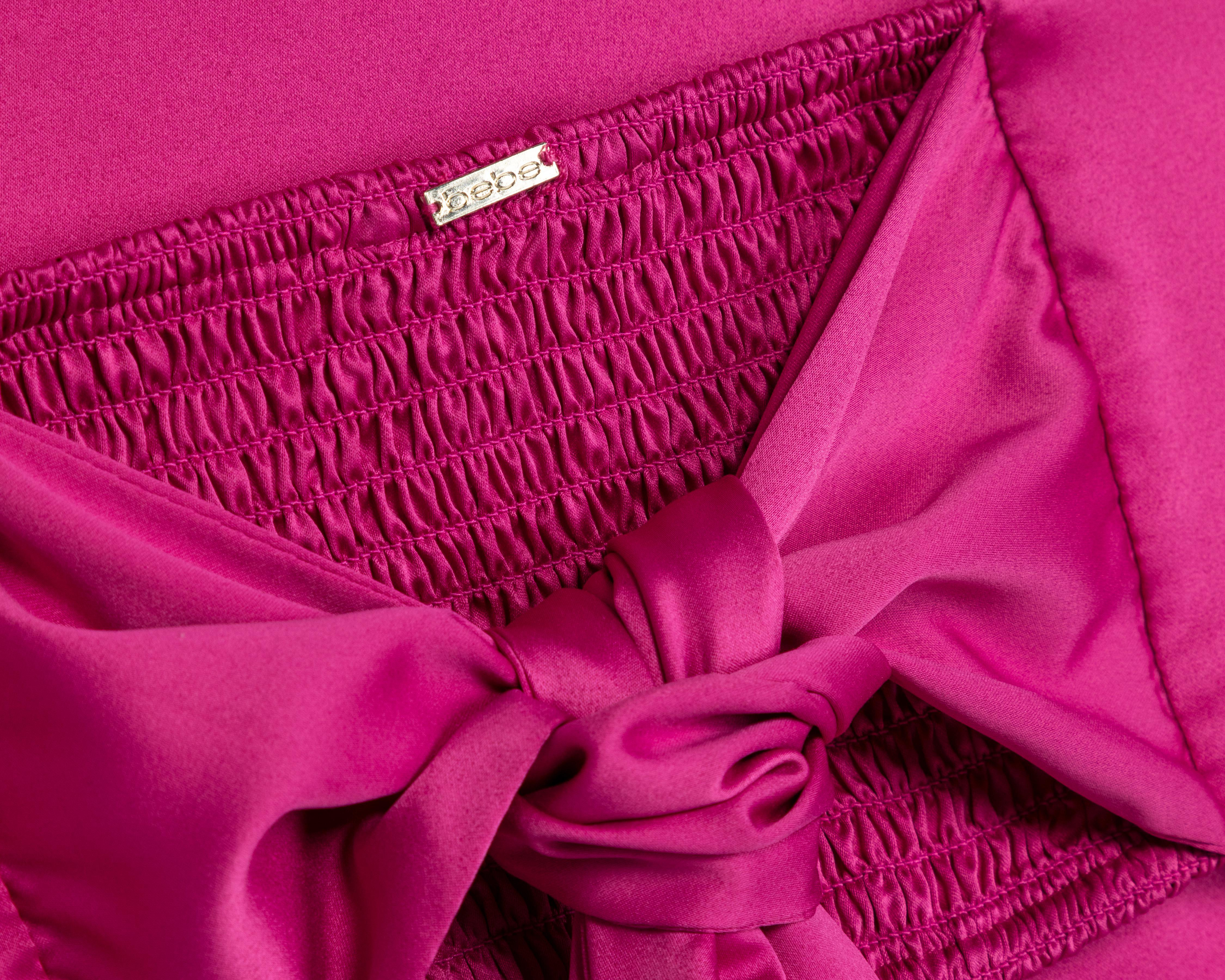 Foto 8 pulgar | Crop Top Bebe Rosa para Mujer