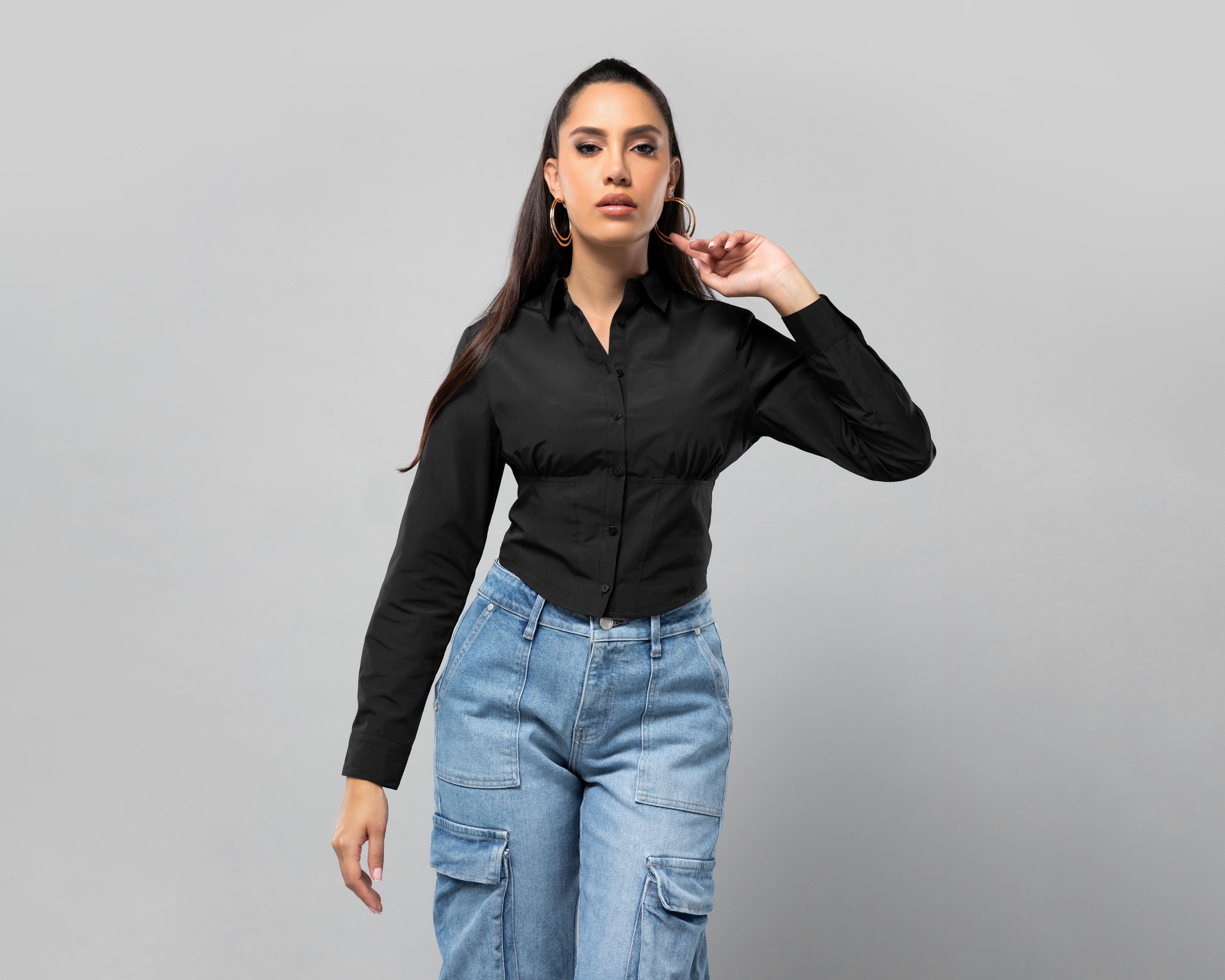 Blusa Jennifer Lopez Manga Larga para Mujer