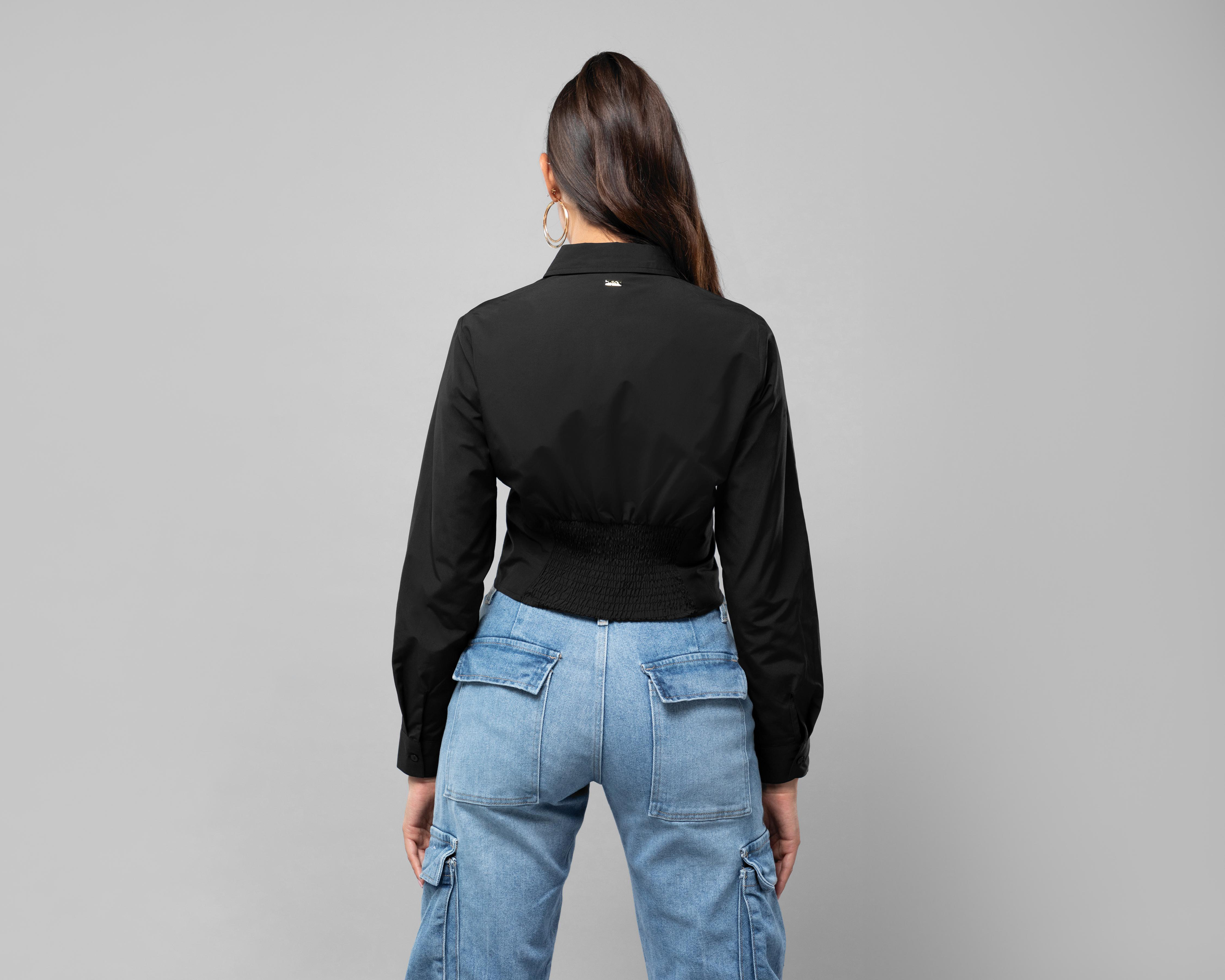 Foto 4 pulgar | Blusa Jennifer Lopez Manga Larga para Mujer