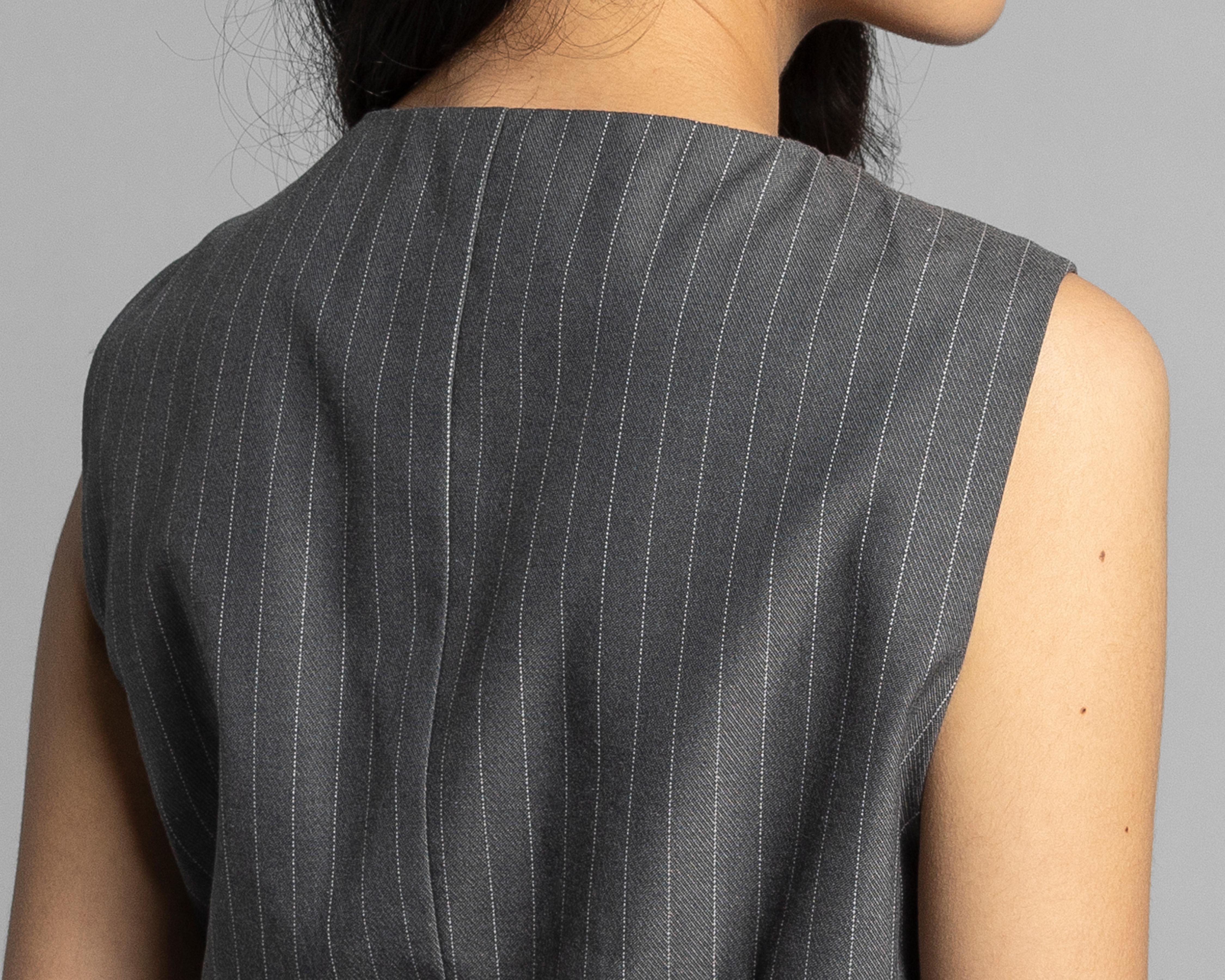 Foto 5 | Chaleco a Rayas Thinner para Mujer