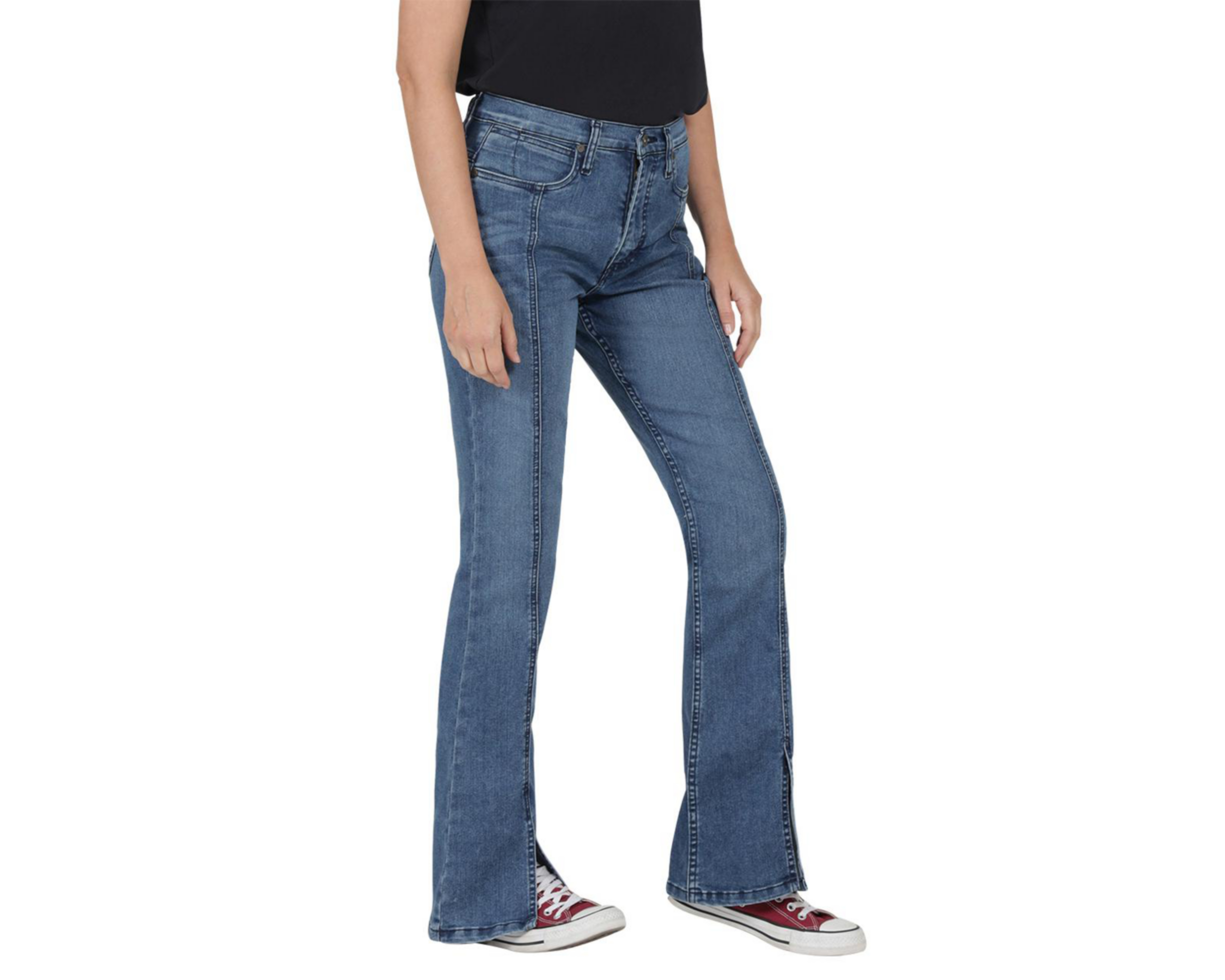 Foto 3 pulgar | Jeans Lee Flare Fit con Aberturas en Bajos