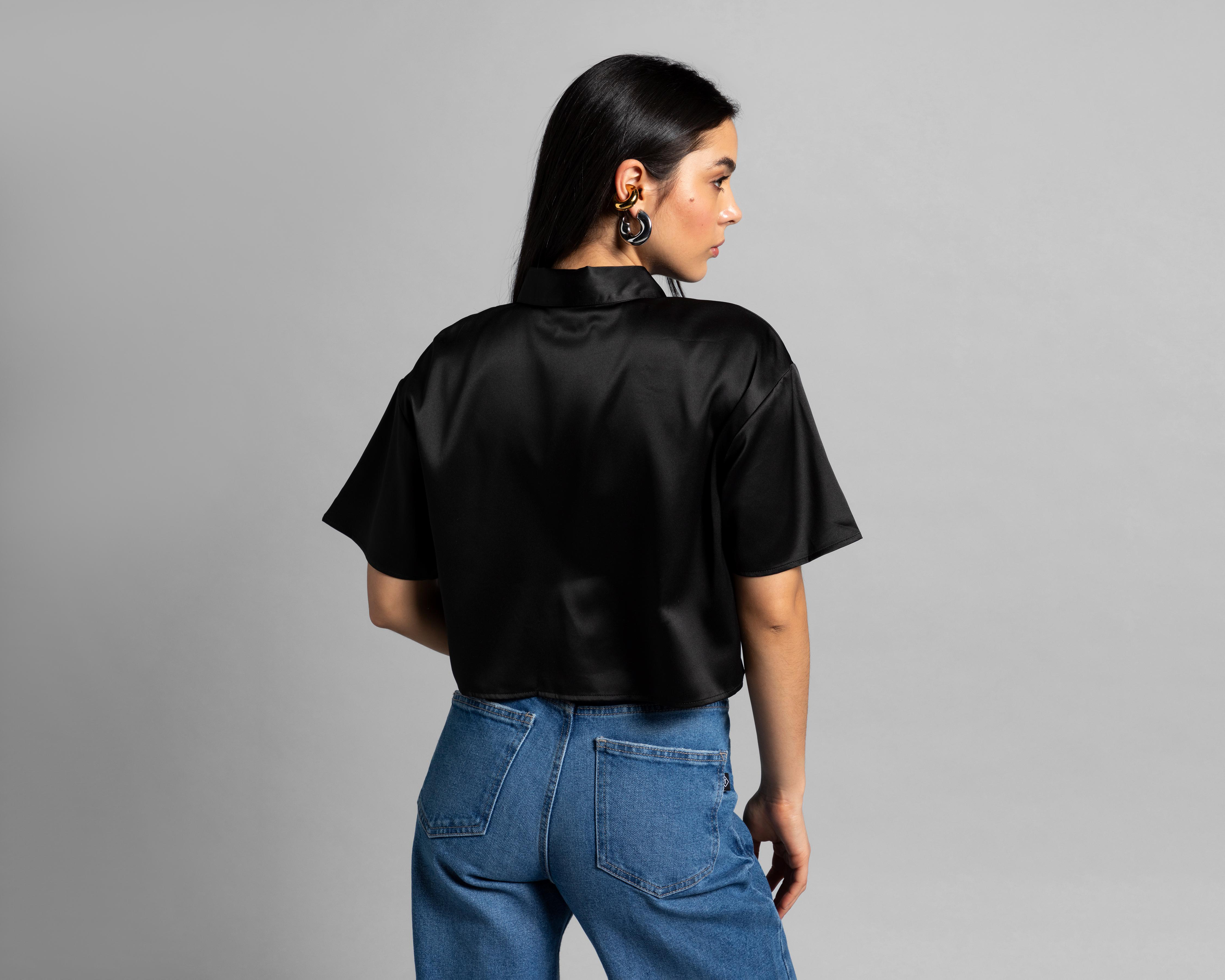 Foto 4 pulgar | Blusa Thinner tipo Crop para Mujer