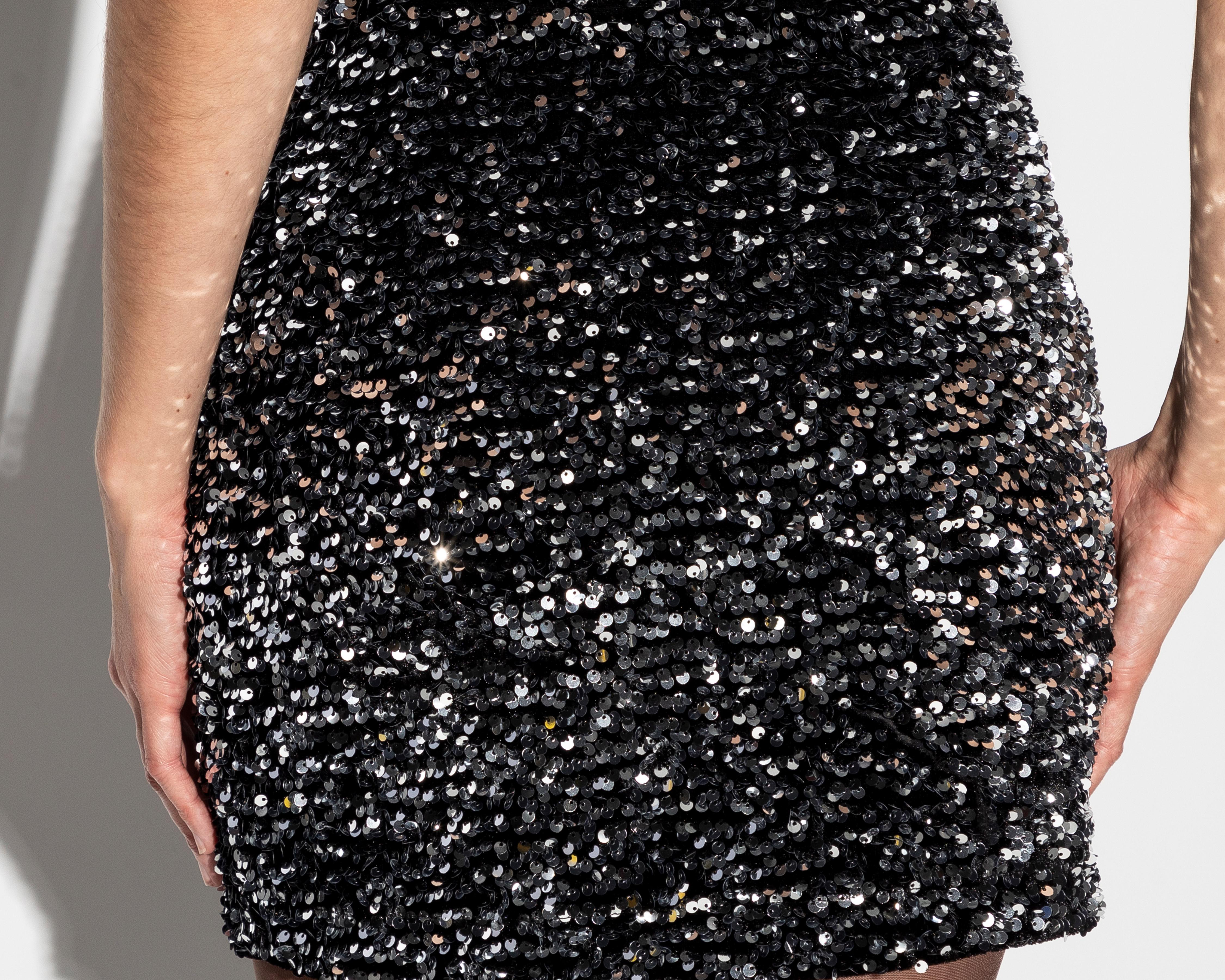 Foto 5 | Falda Corta Thinner con Lentejuelas