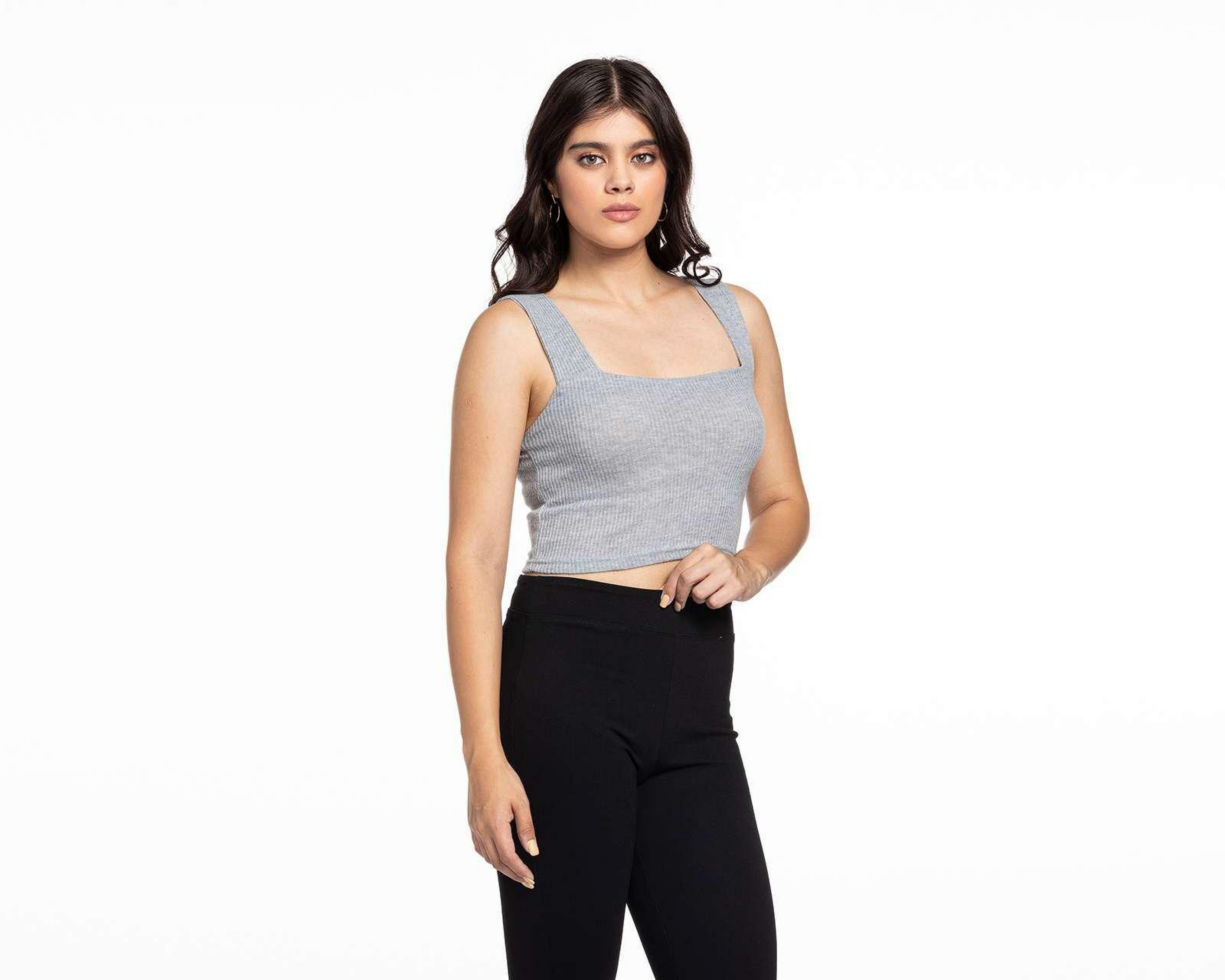 Foto 1 | Blusa No Comment Gris de Tirantes