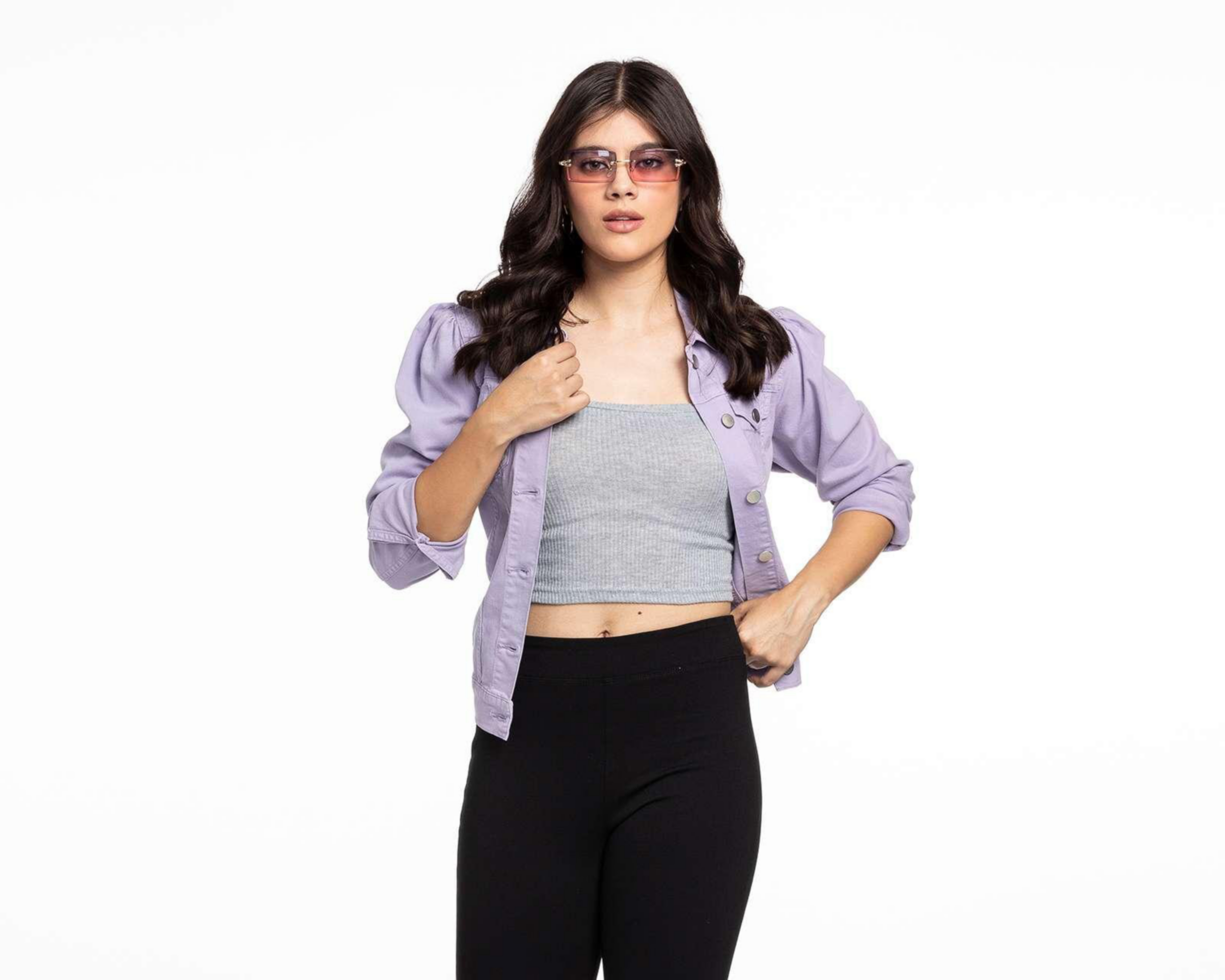 Foto 2 | Blusa No Comment Gris de Tirantes