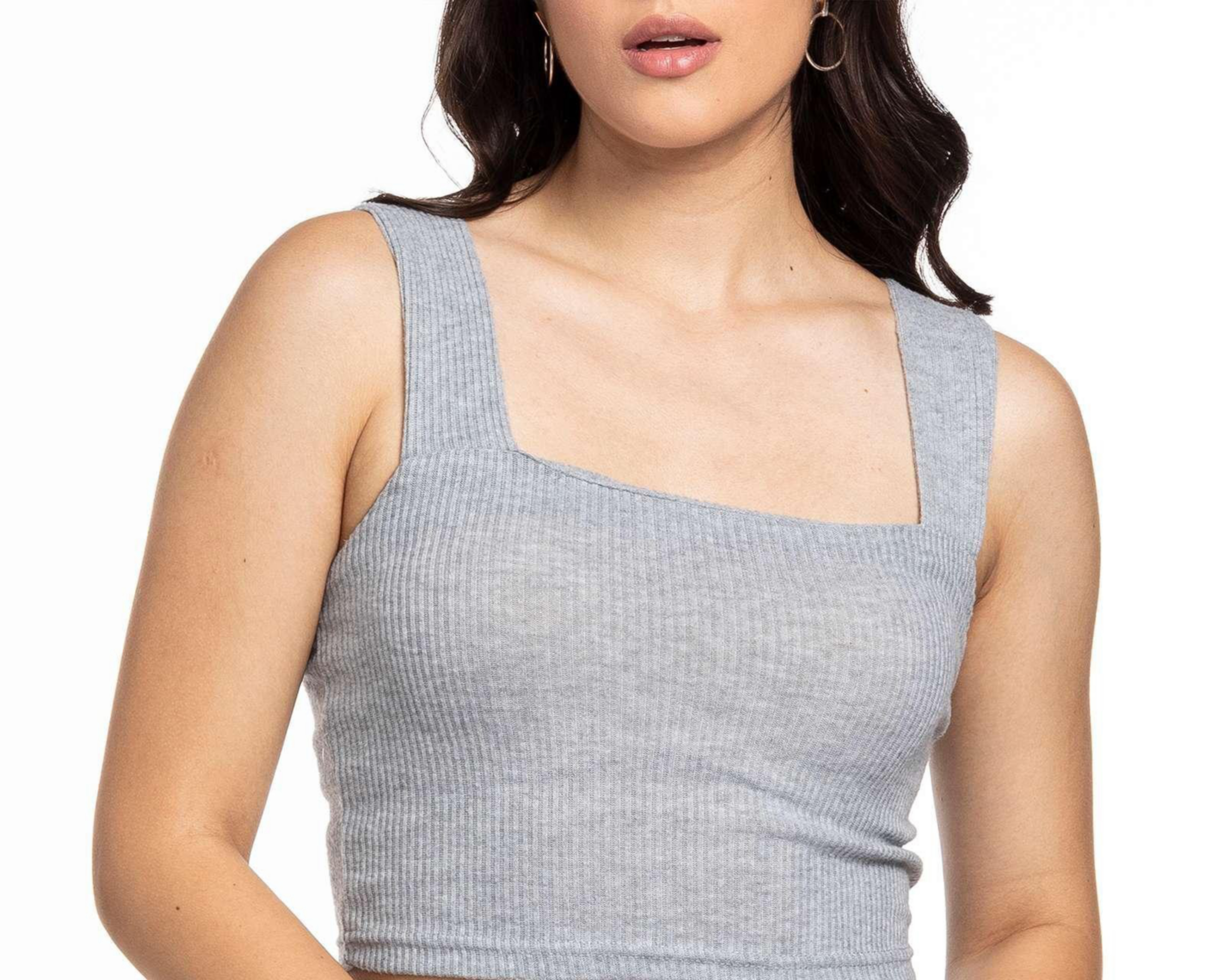Foto 5 pulgar | Blusa No Comment Gris de Tirantes