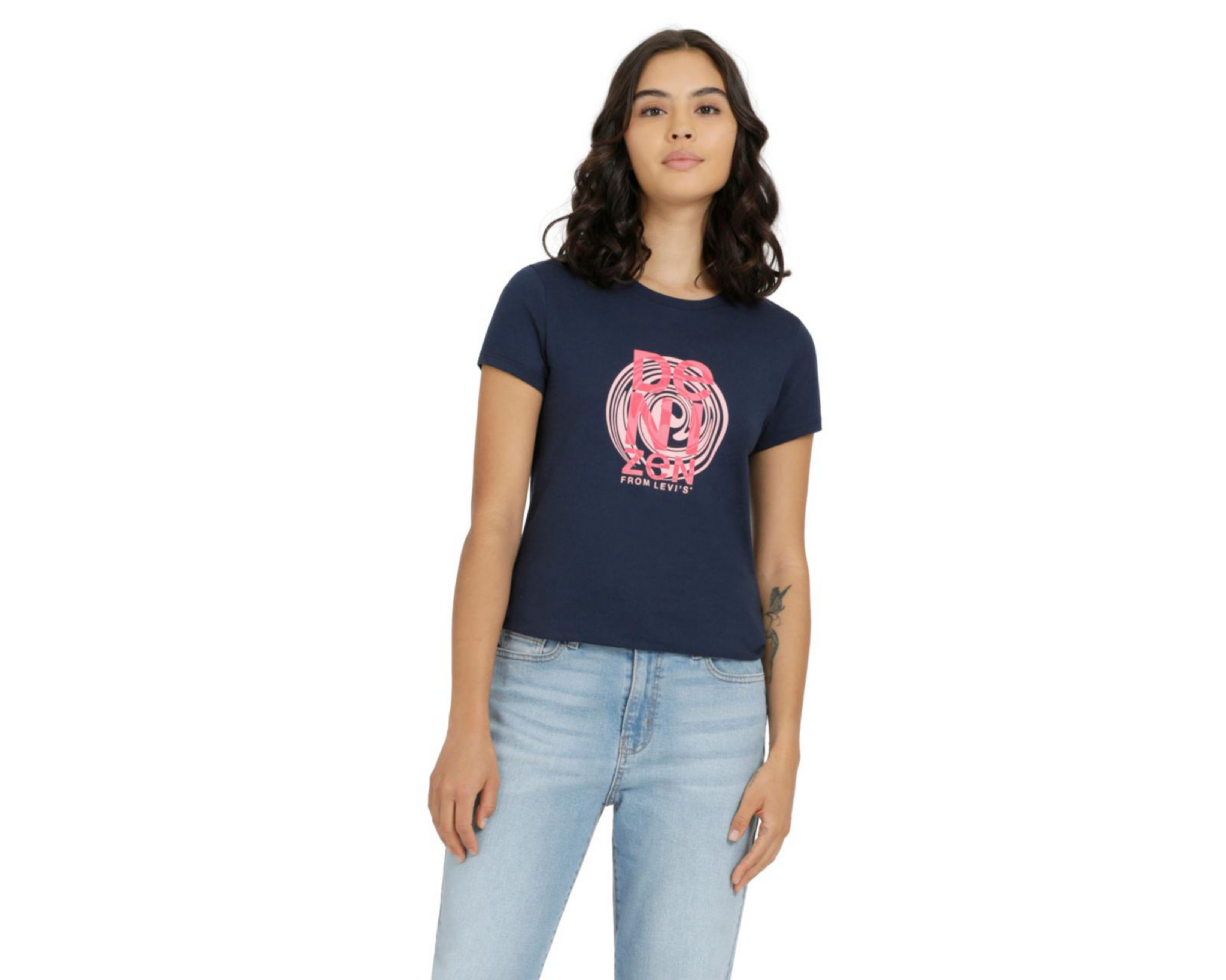 Foto 2 pulgar | Playera Denizen Manga Corta para Mujer