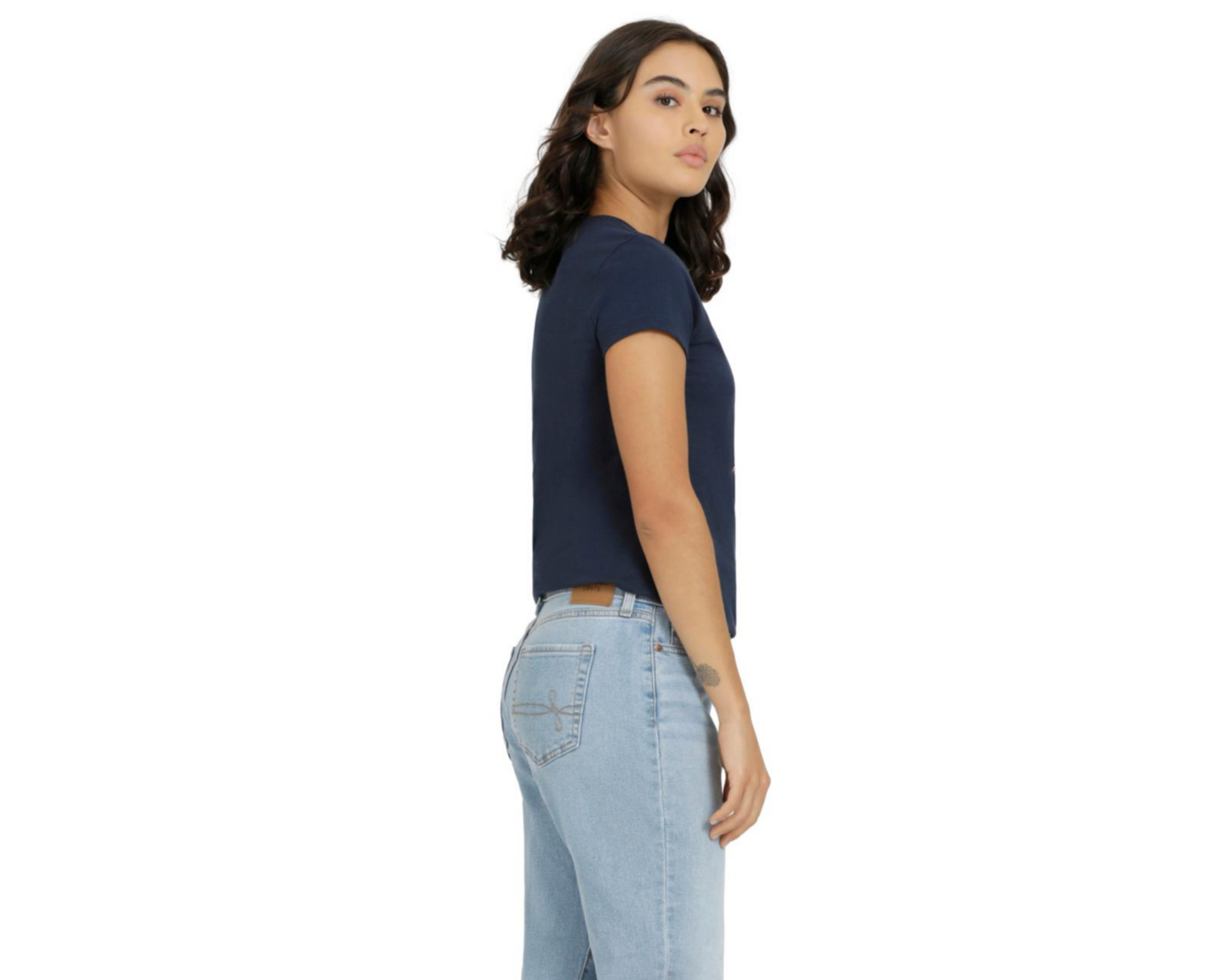 Foto 2 | Playera Denizen Manga Corta para Mujer