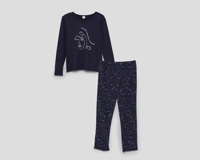 Foto 1 | Pijama Tops & Bottoms para Mujer 2 Piezas