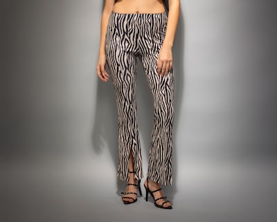 Foto 2 | Pantalón Acampanado Strona Animal Print para Mujer