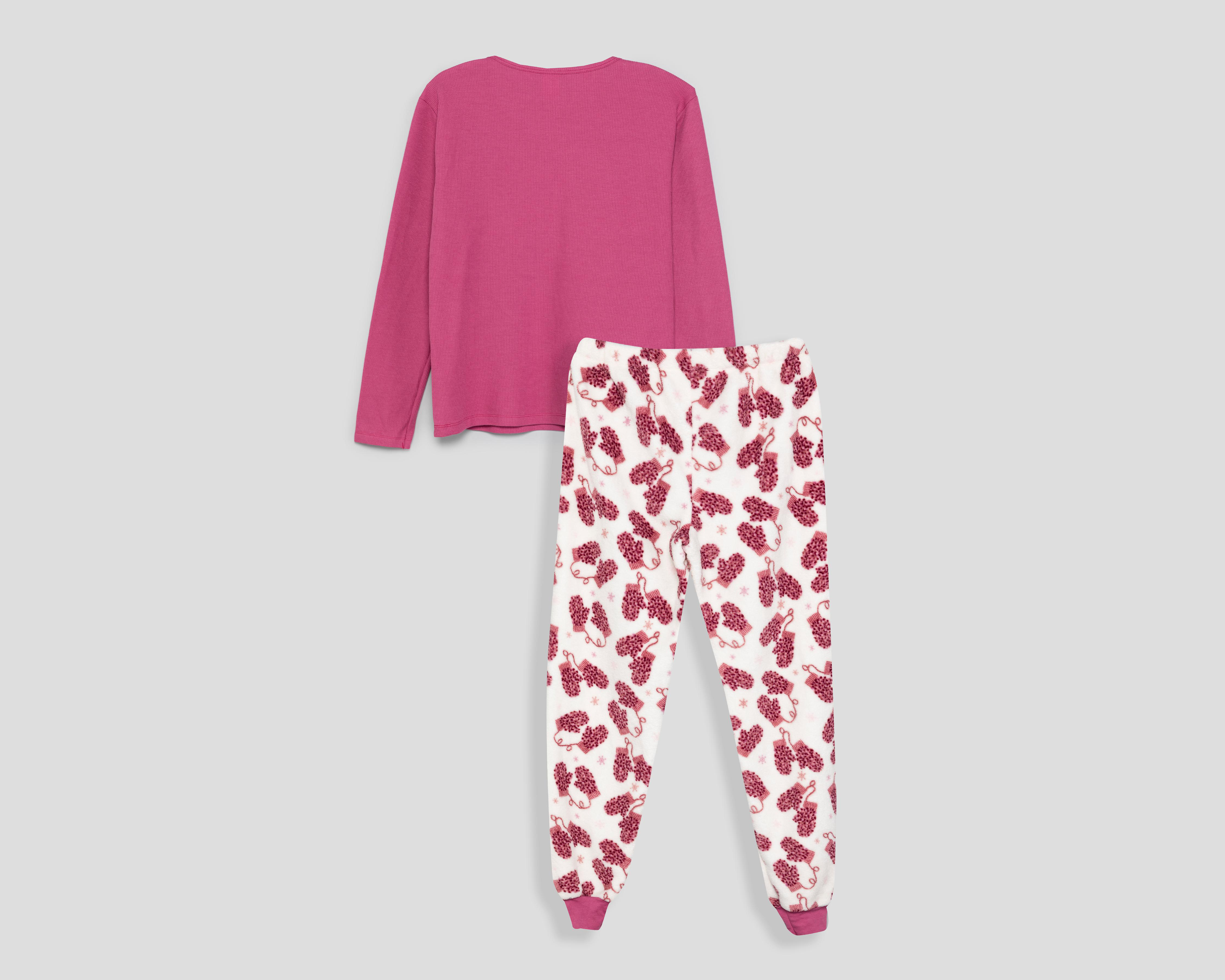 Foto 3 pulgar | Pijama Tops & Bottoms para Mujer 2 Piezas