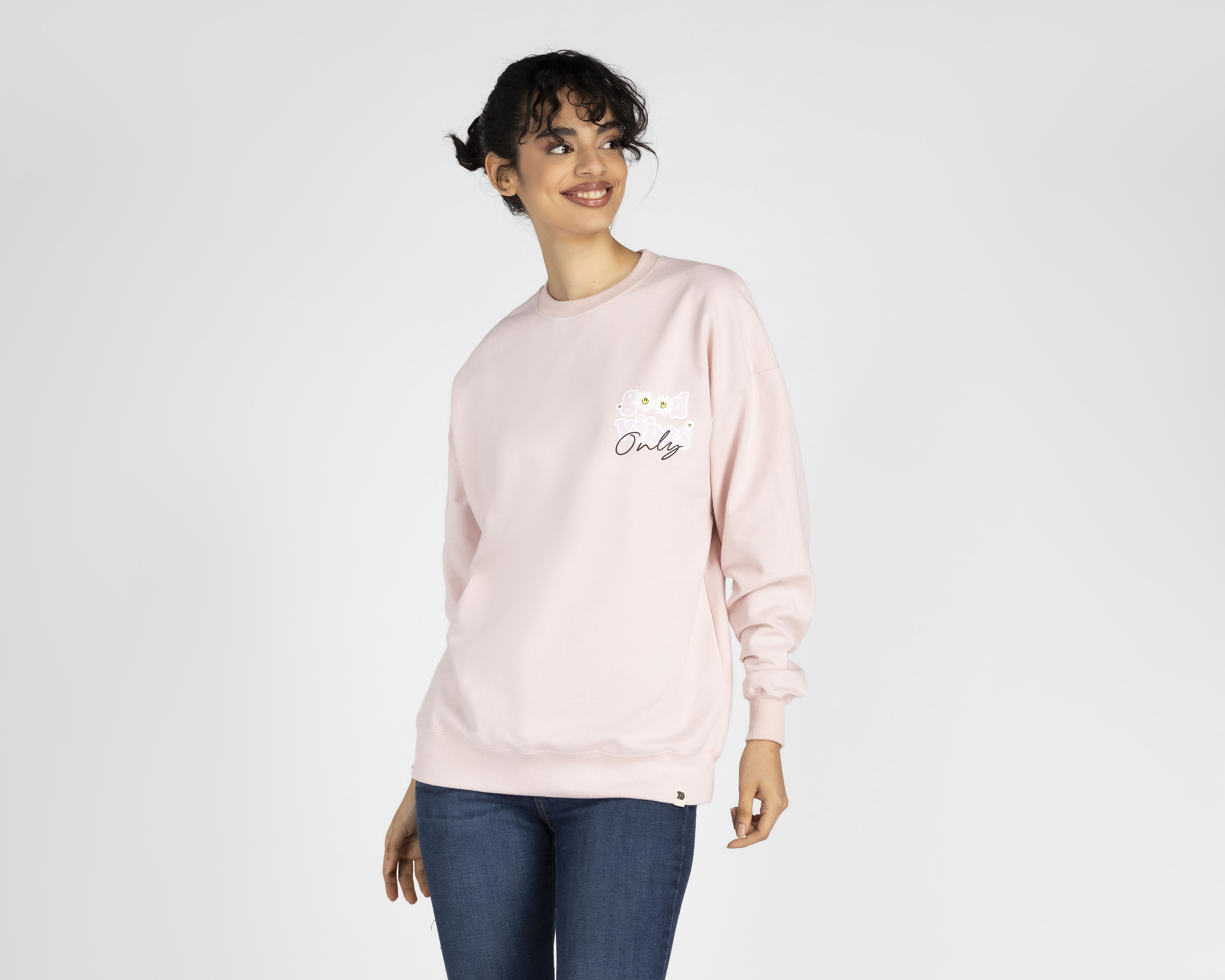 Sudadera Action Gear Rosa Estampada