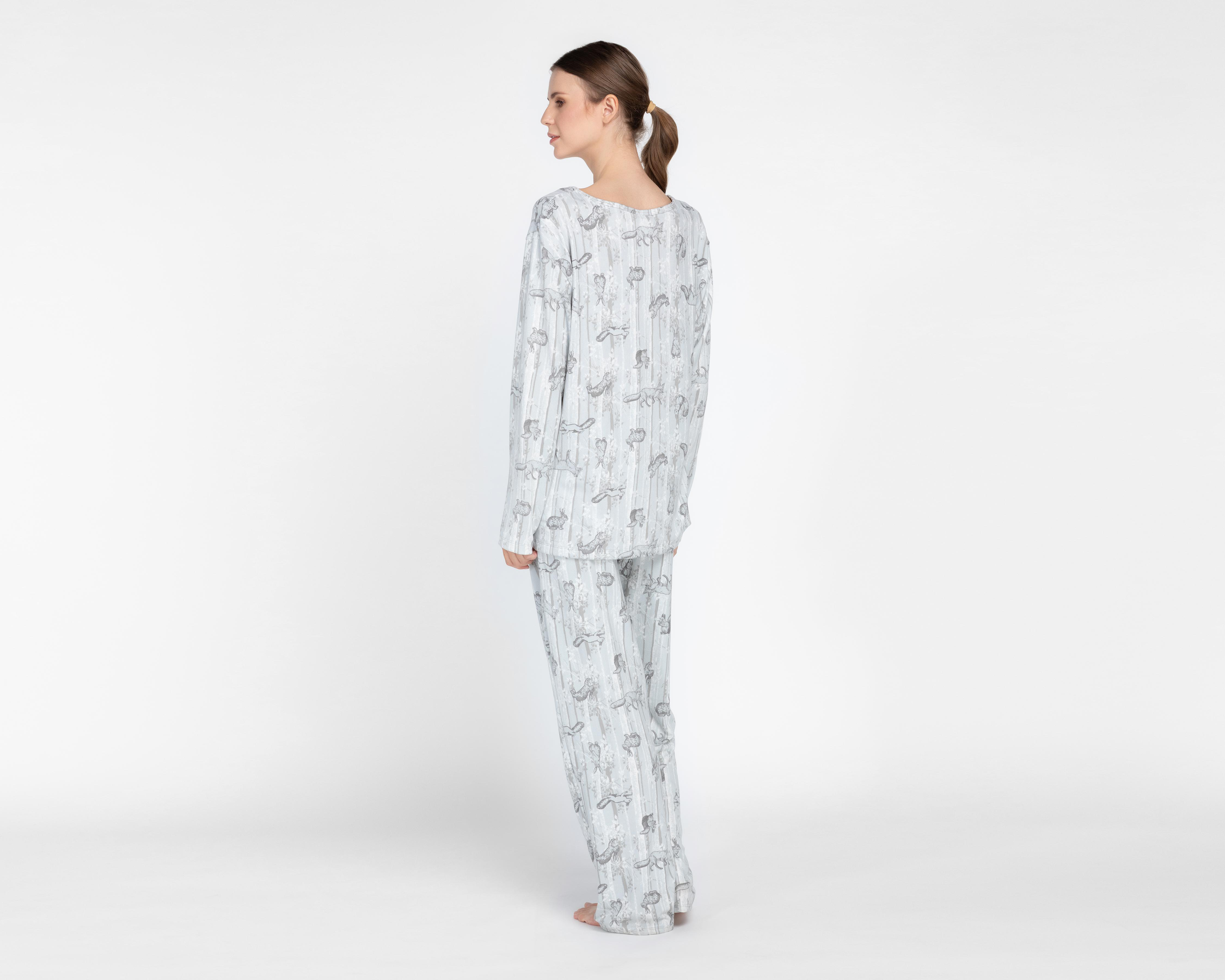 Foto 4 pulgar | Pijama Tops & Bottoms para Mujer 2 Piezas
