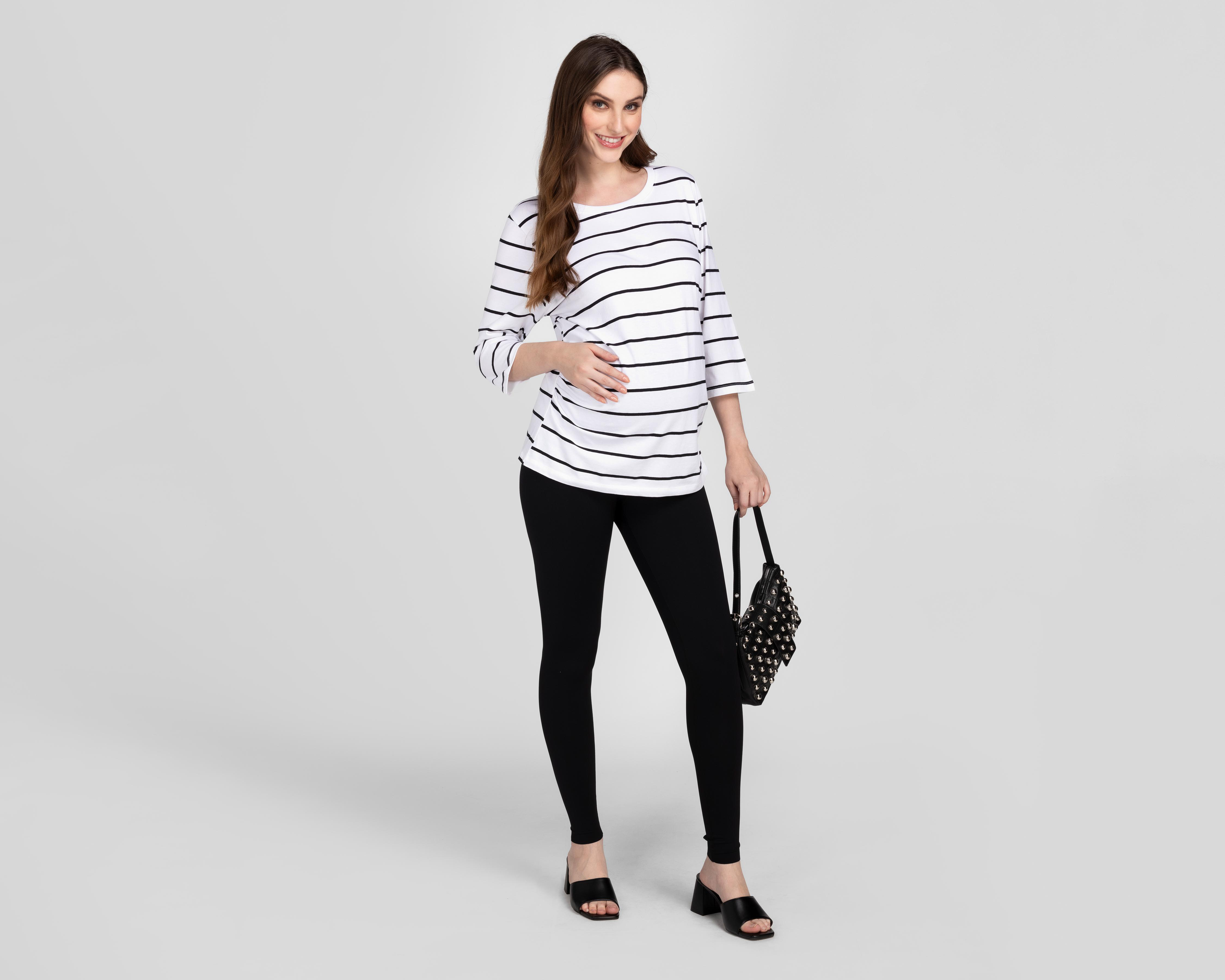 Foto 2 | Leggings de Maternidad Mamá Bella Negro