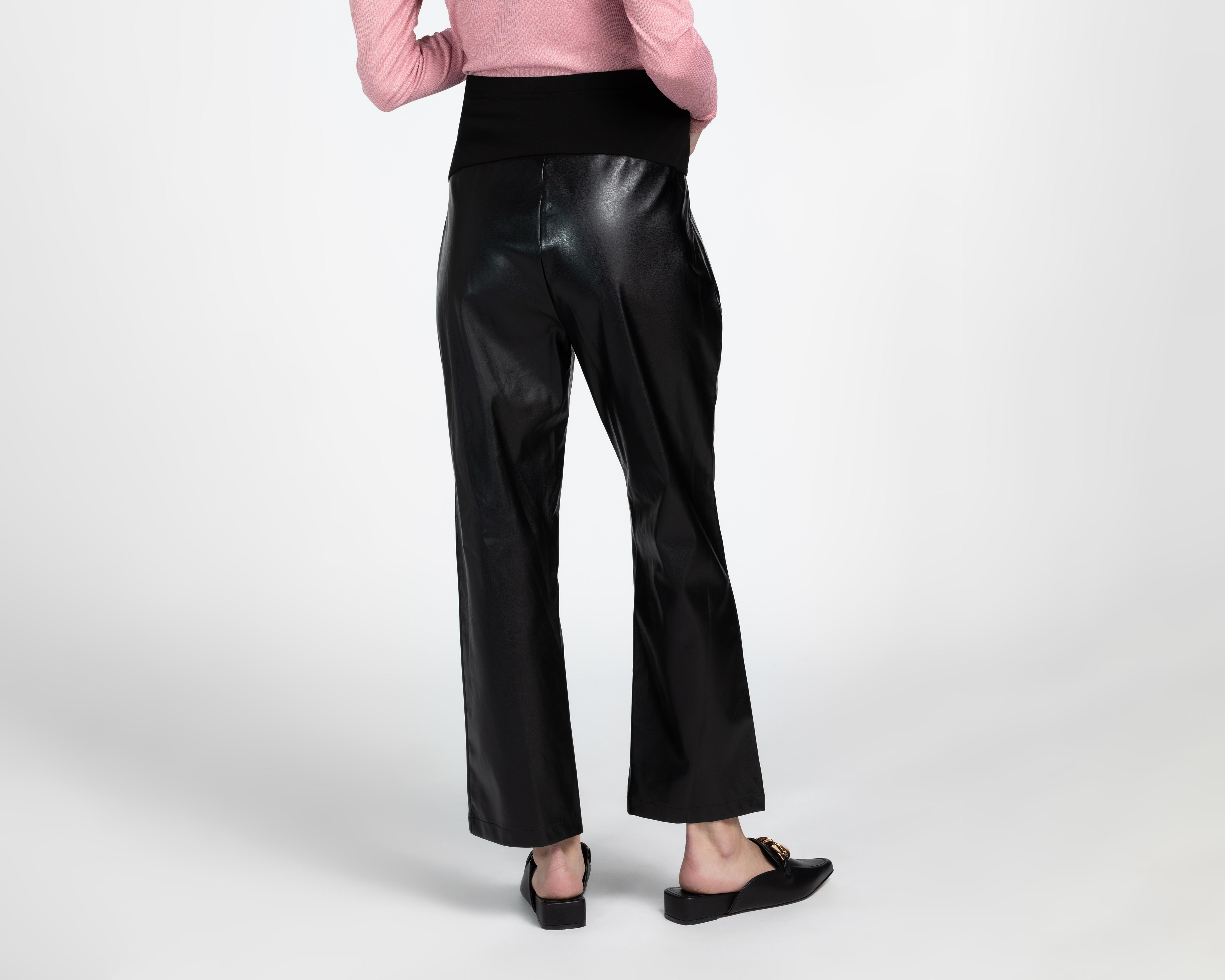 Foto 4 pulgar | Pantalón de Maternidad Mamá Bella Negro