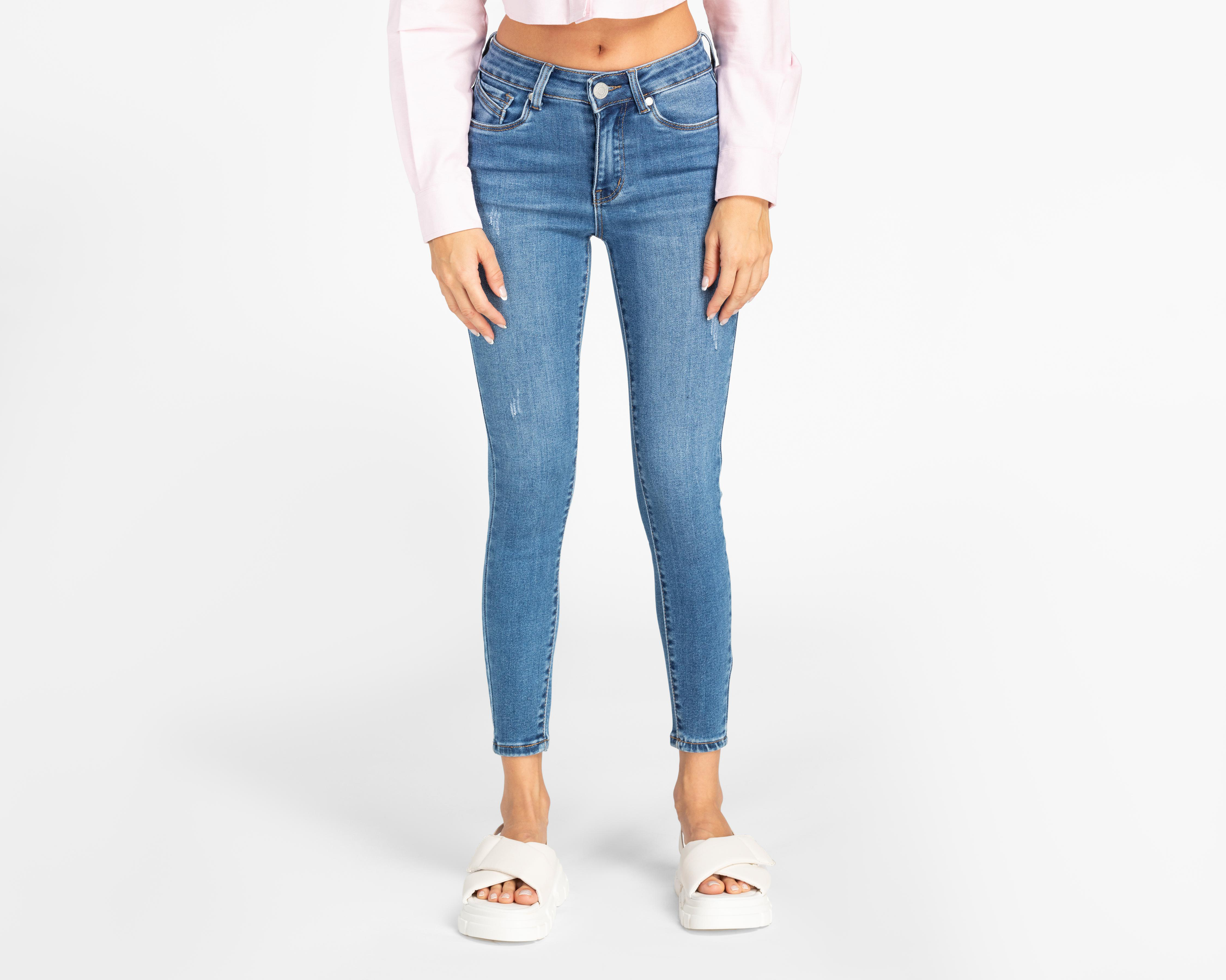 Foto 2 pulgar | Jeans Skinny Refill para Mujer