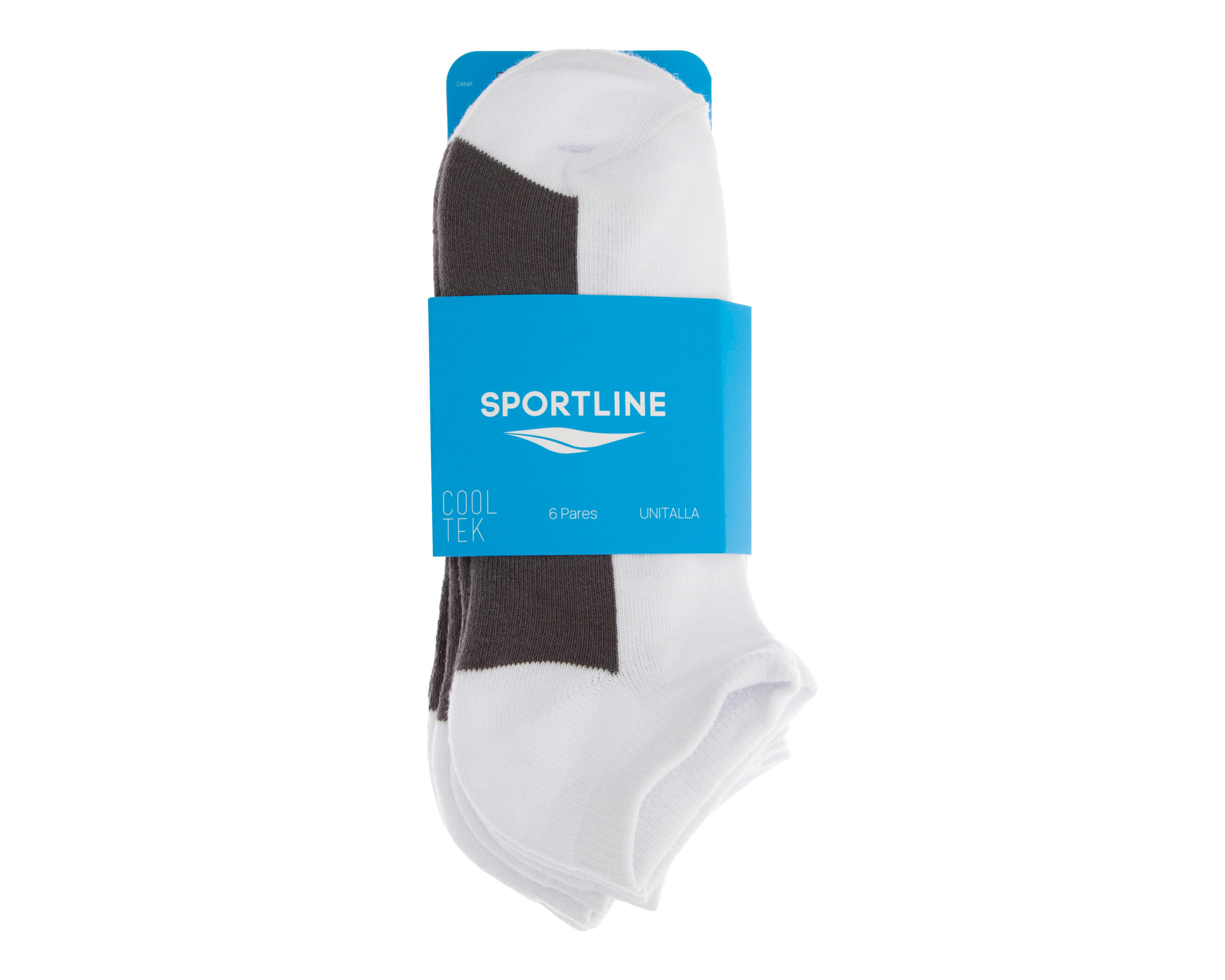 Foto 4 pulgar | Calcetas Deportivas Sportline para Mujer 6 Pares