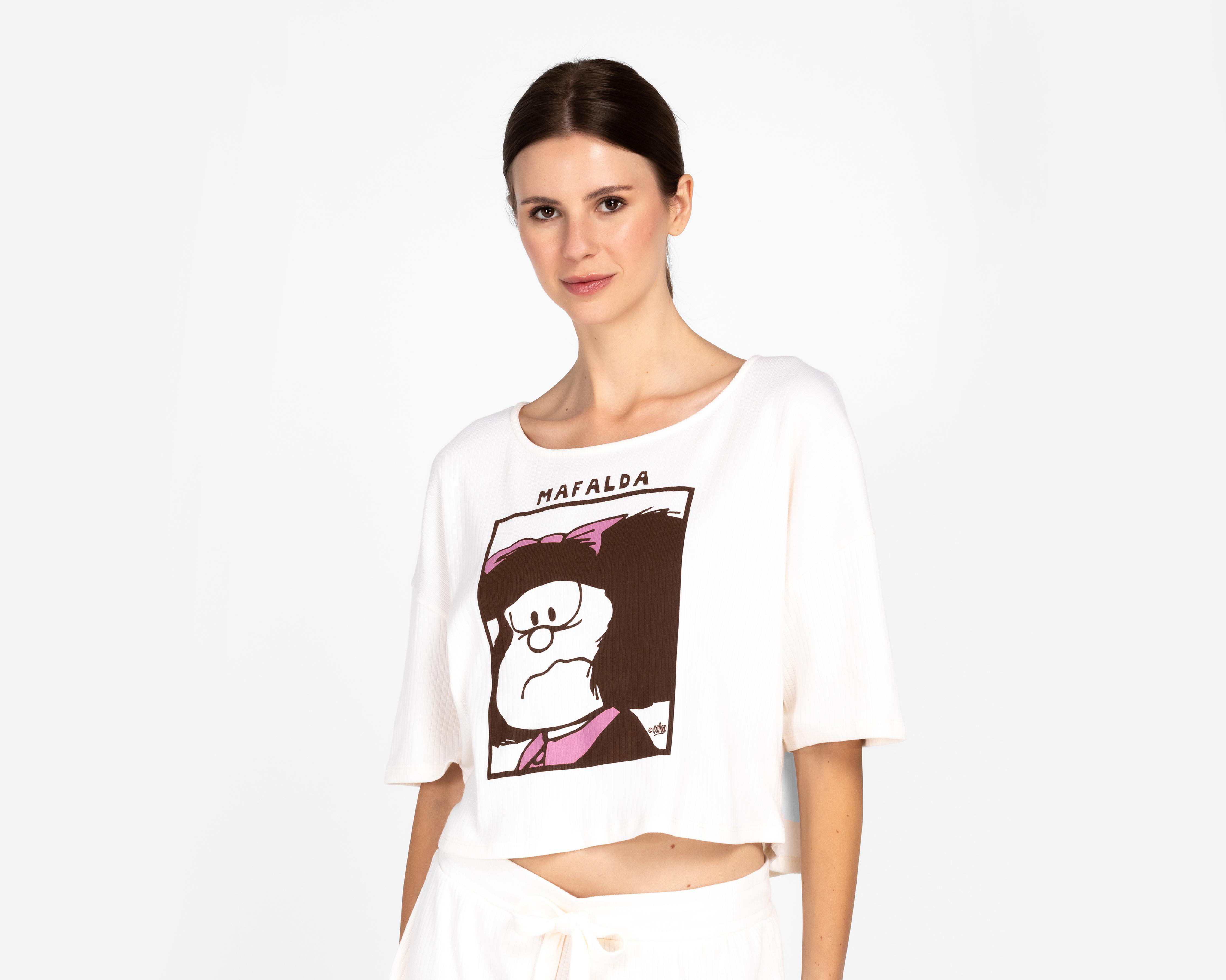 Foto 3 | Pijama Mafalda para Mujer 2 Piezas