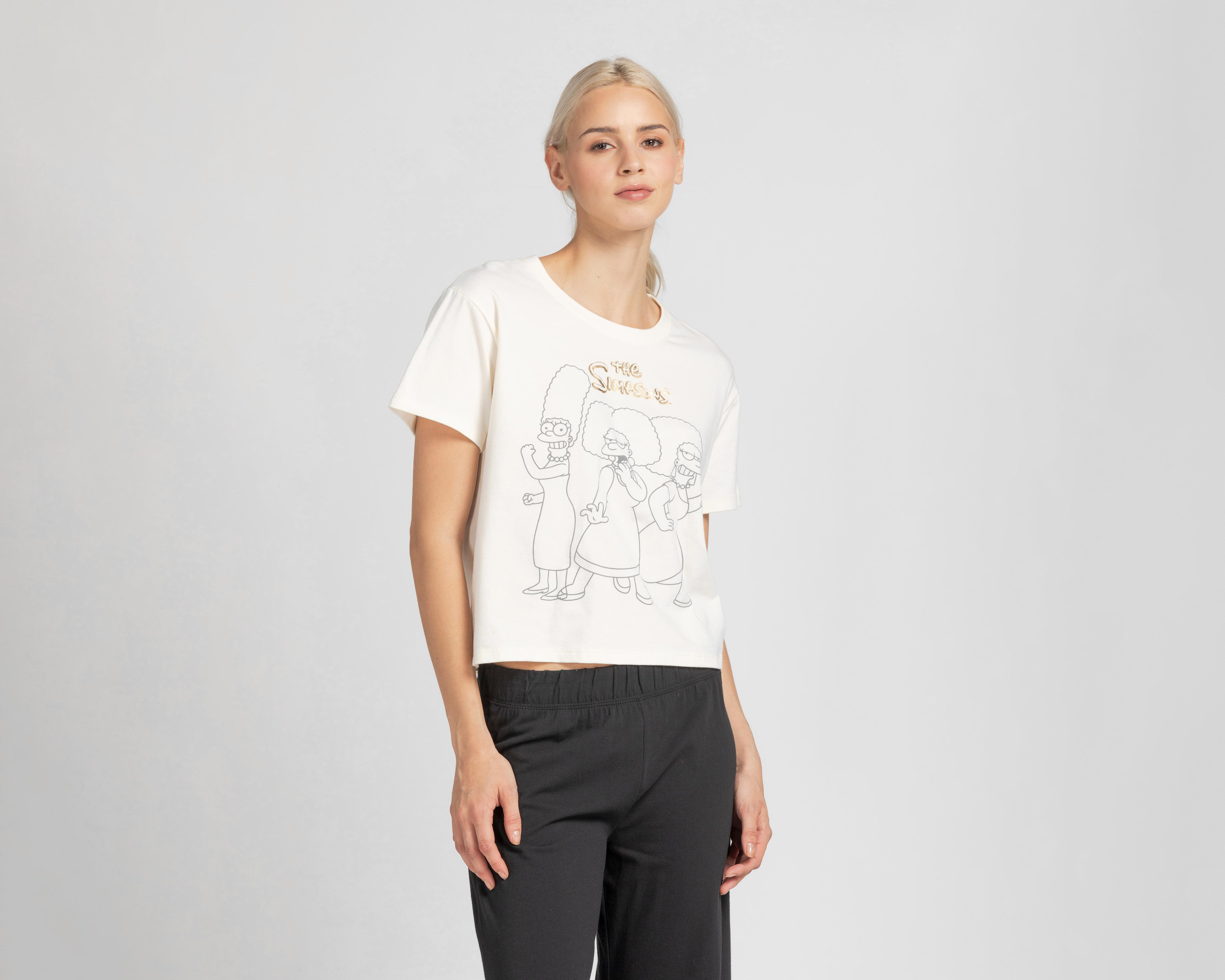 Foto 3 | Pijama The Simpsons para Mujer 2 Piezas