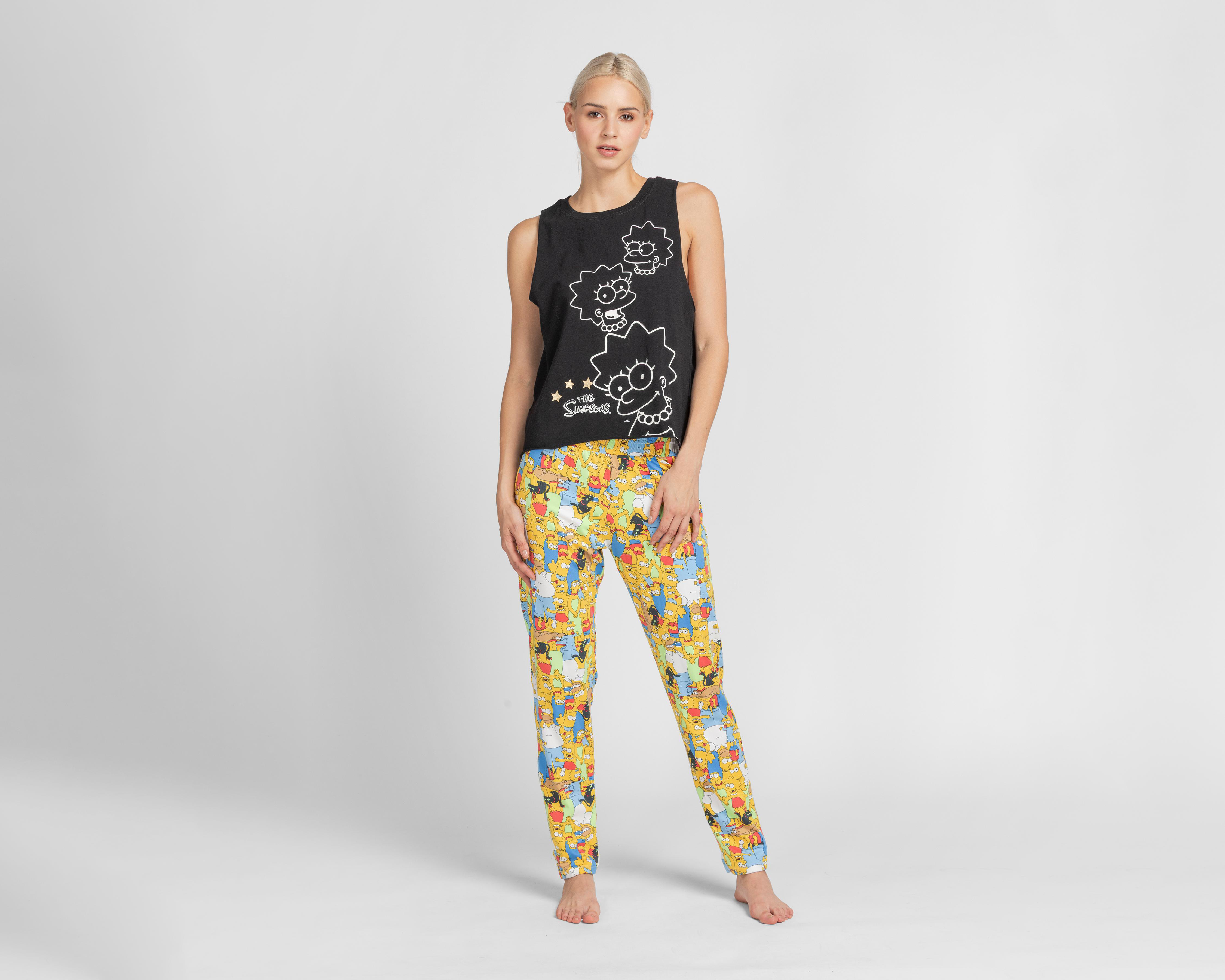Foto 1 | Pijama The Simpsons para Mujer 2 Piezas