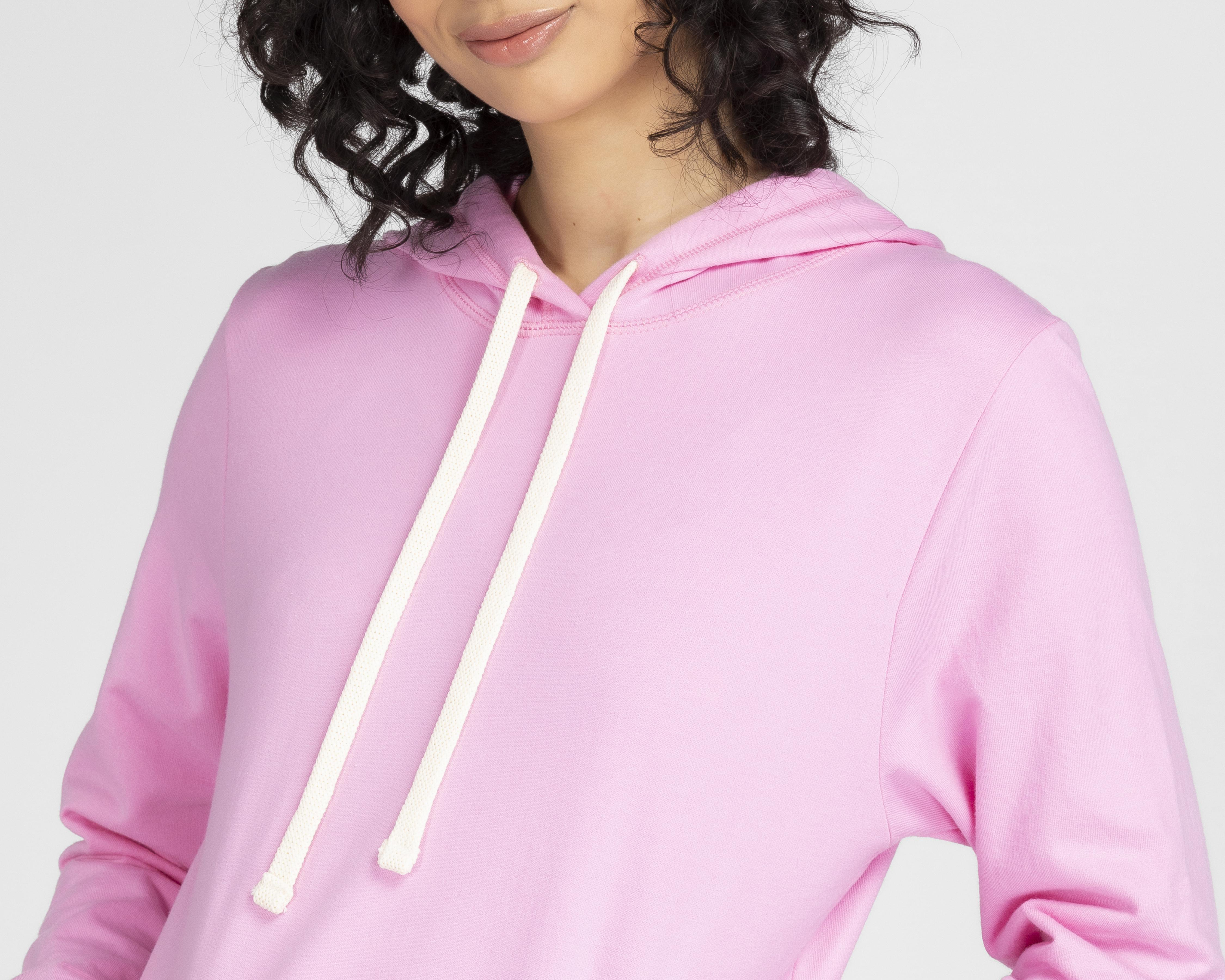 Foto 4 | Sudadera Optima con Rosa con Capucha