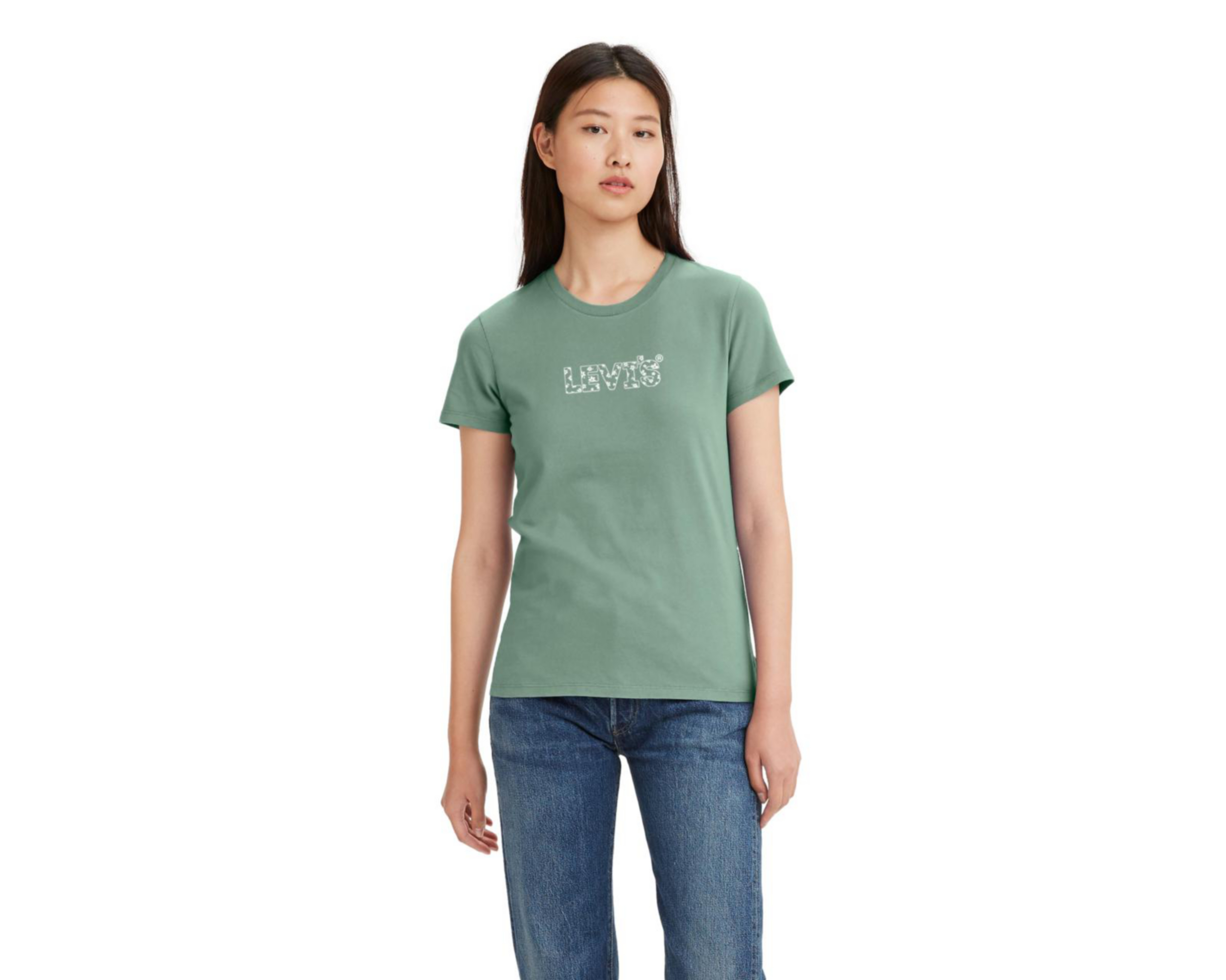 Foto 2 pulgar | Playera Levi's Manga Corta para Mujer