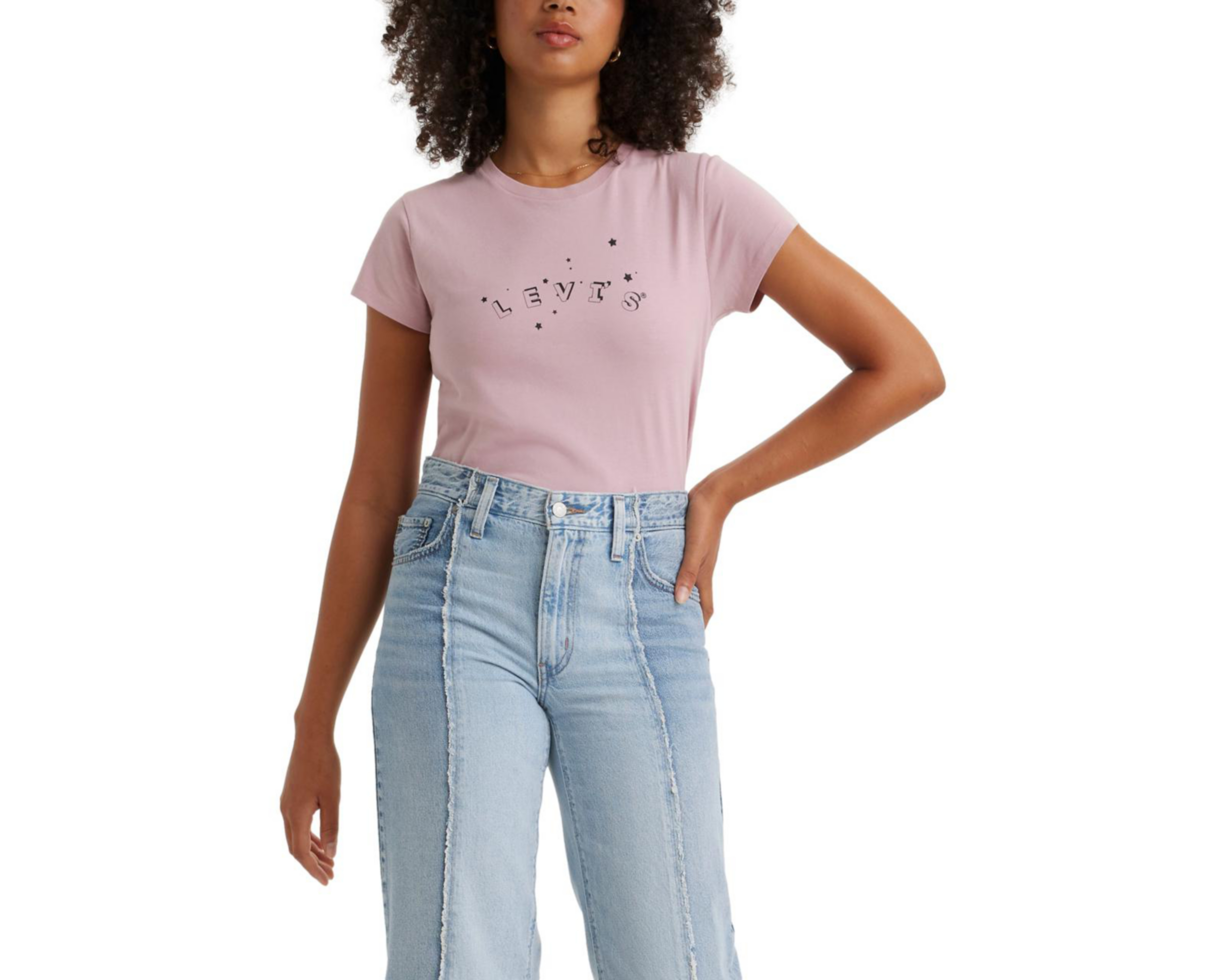 Foto 2 pulgar | Playera Levi's Rosa para Mujer