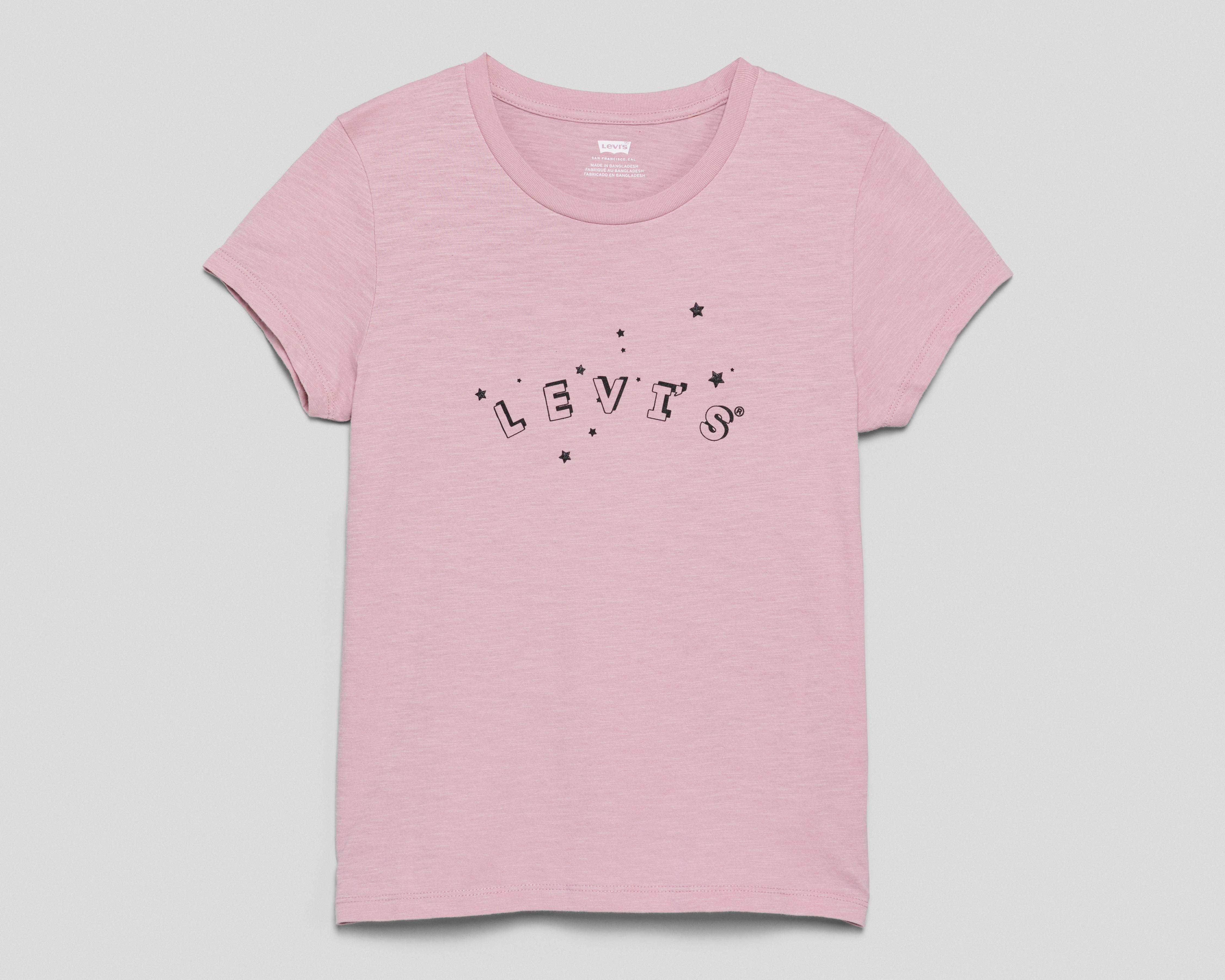 Foto 4 pulgar | Playera Levi's Rosa para Mujer
