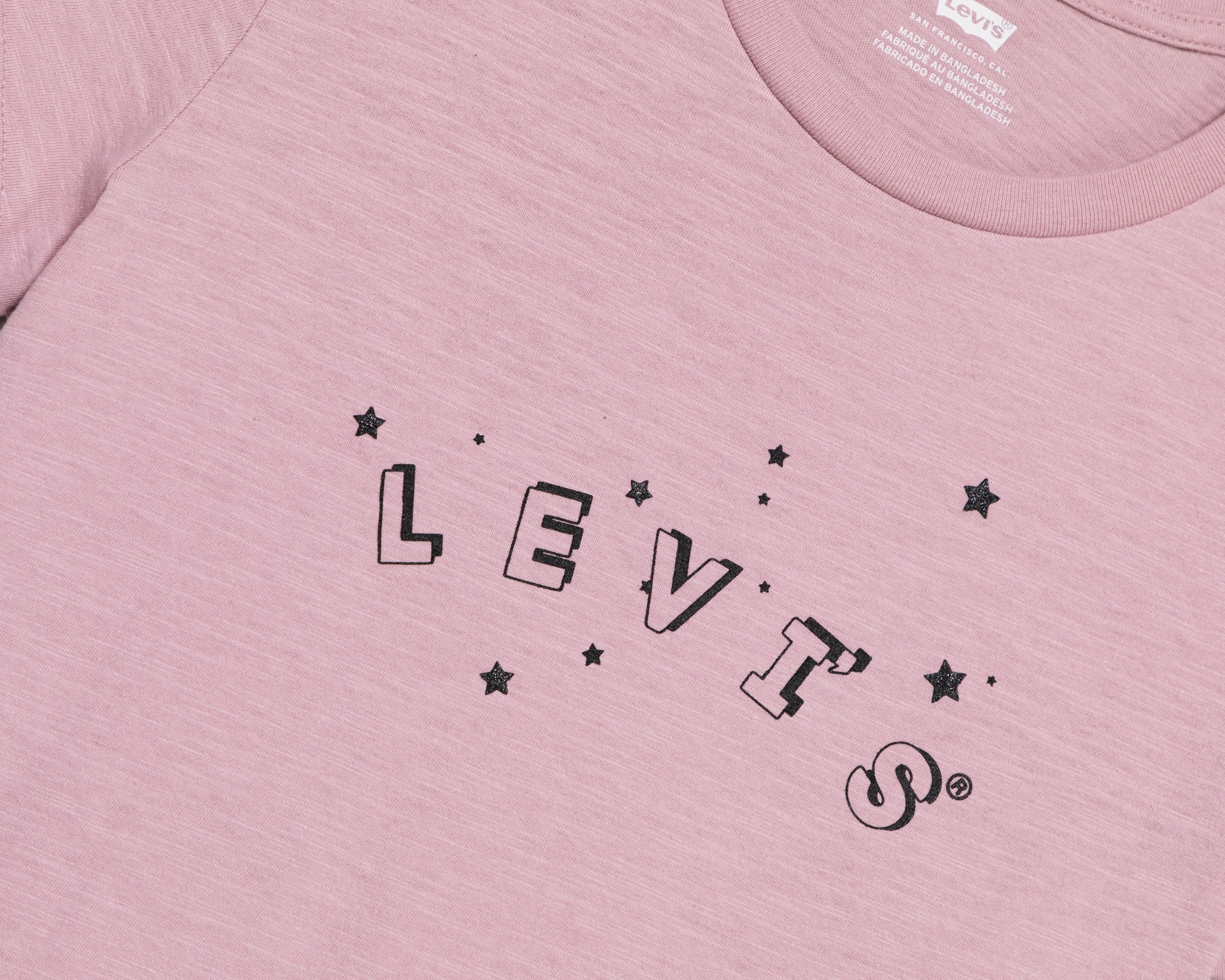 Foto 6 pulgar | Playera Levi's Rosa para Mujer
