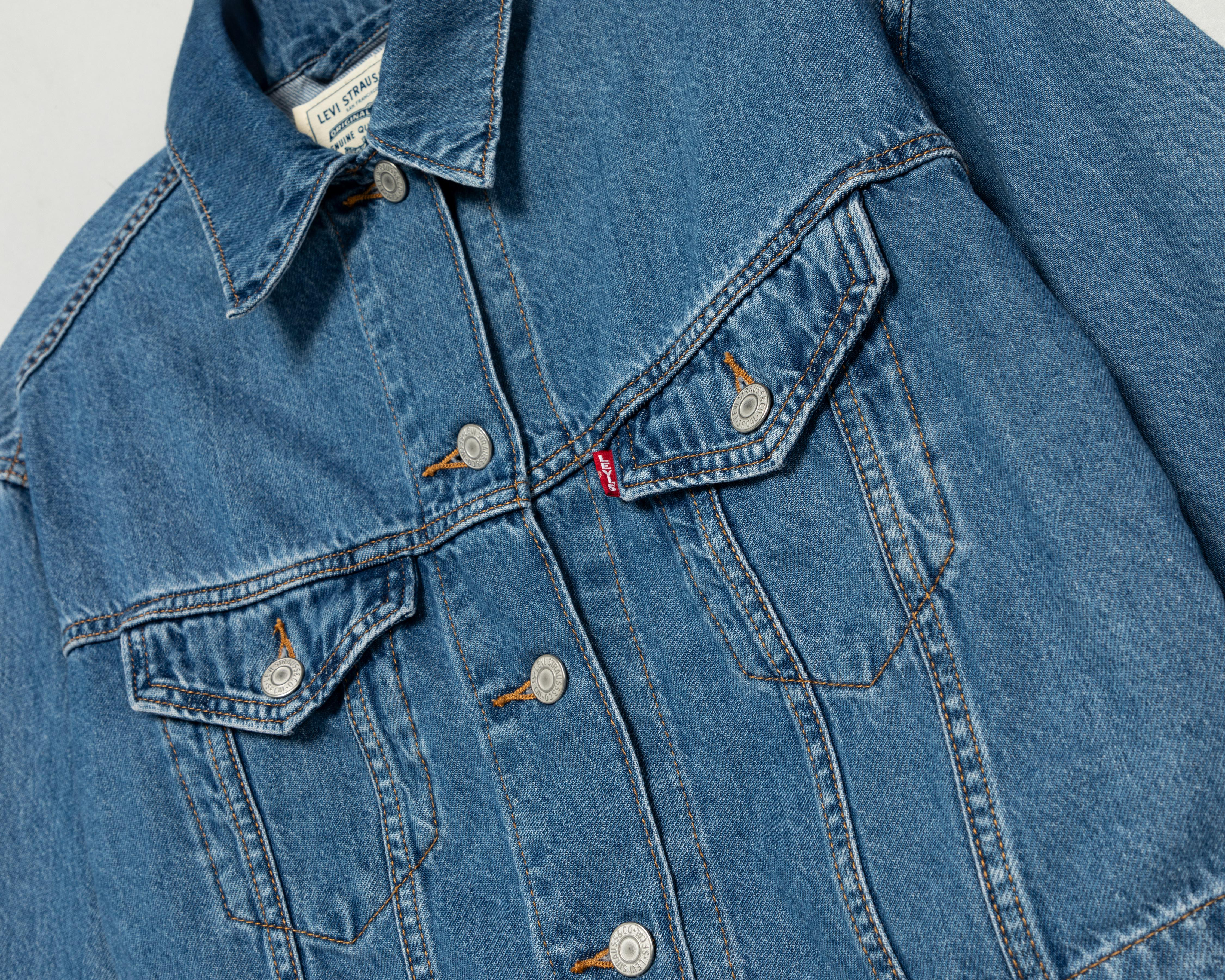 Foto 3 | Chamarra de Mezclilla Azul Levi's para Mujer